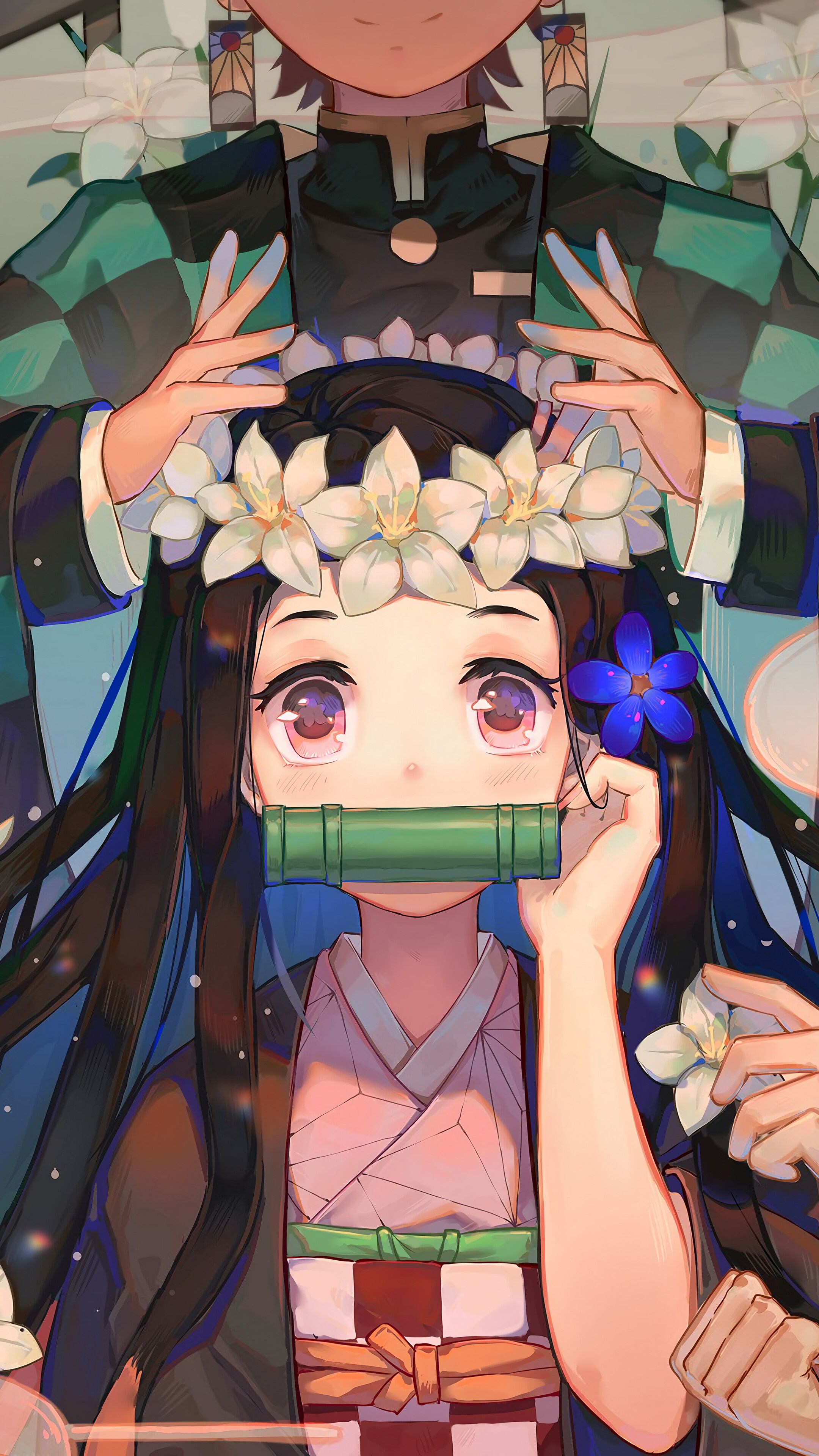 2160x3840 Nezuko Kamado, Kimetsu no Yaiba, 4k Gallery HD Wallpaper