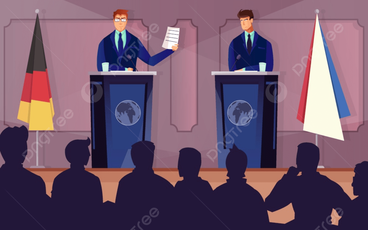 1200x750 Diplomacy And Tribune Background With Treaty Discussion Symbols Flat Vector Illustration, Template, Germany, Art Background Image And Wallpaper for Free Download