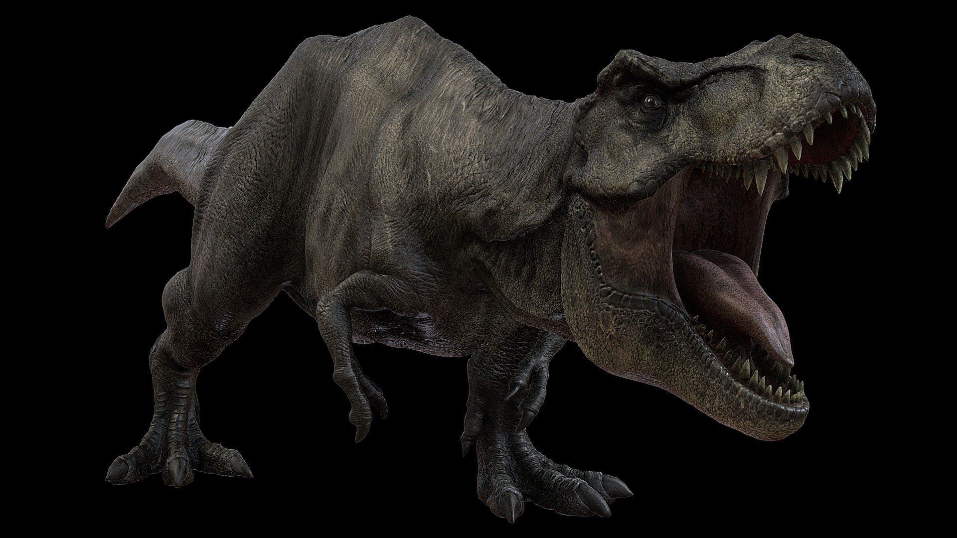 1920x1080 Jurassic Tyrannosaurus Rex Breakout Rexy model by MichaelWoods [faadeba]