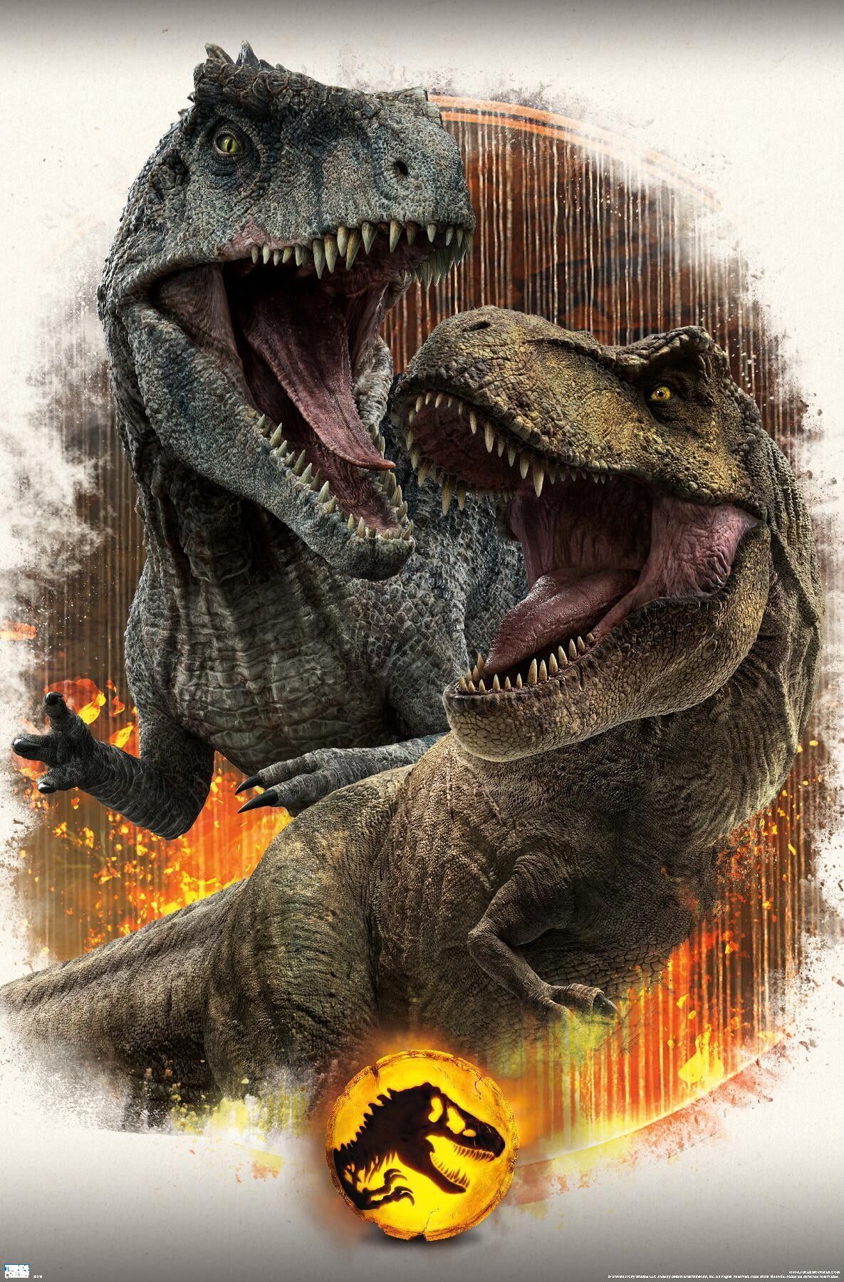 1185x1800 Jurassic world domination the movie Rexy vs giga
