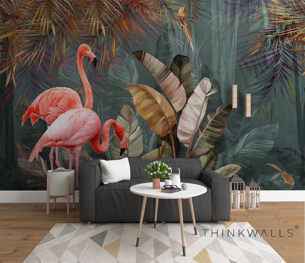 1024x884 THINKWALLS From Our Collection Of Tropical Rainforest And Jungle Wallpaper To Give A Fresh Feel And On Trend Look To Any Room In Your House.. #wallpaper #livingroom #officeinterior #hdwallpaper #