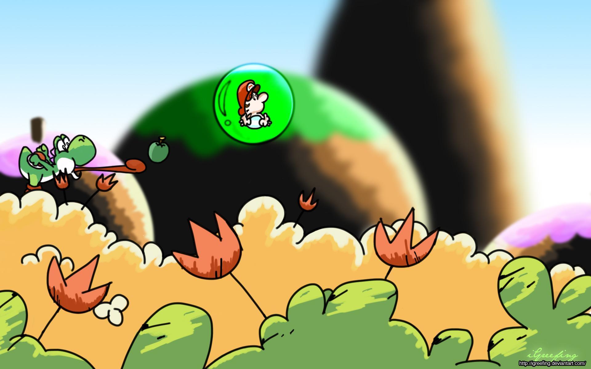 1920x1200 Super Mario World 2 Yoshi Island Desktop Wallpaper HD