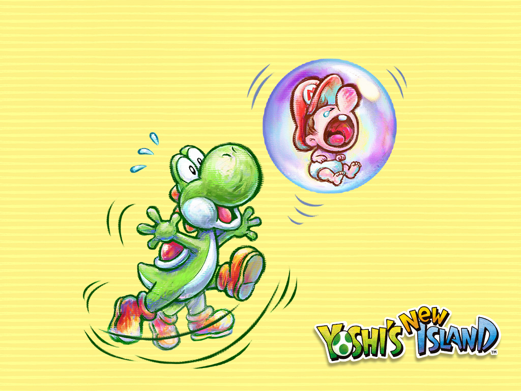 1024x768 Yoshi's New Island Wallpaper