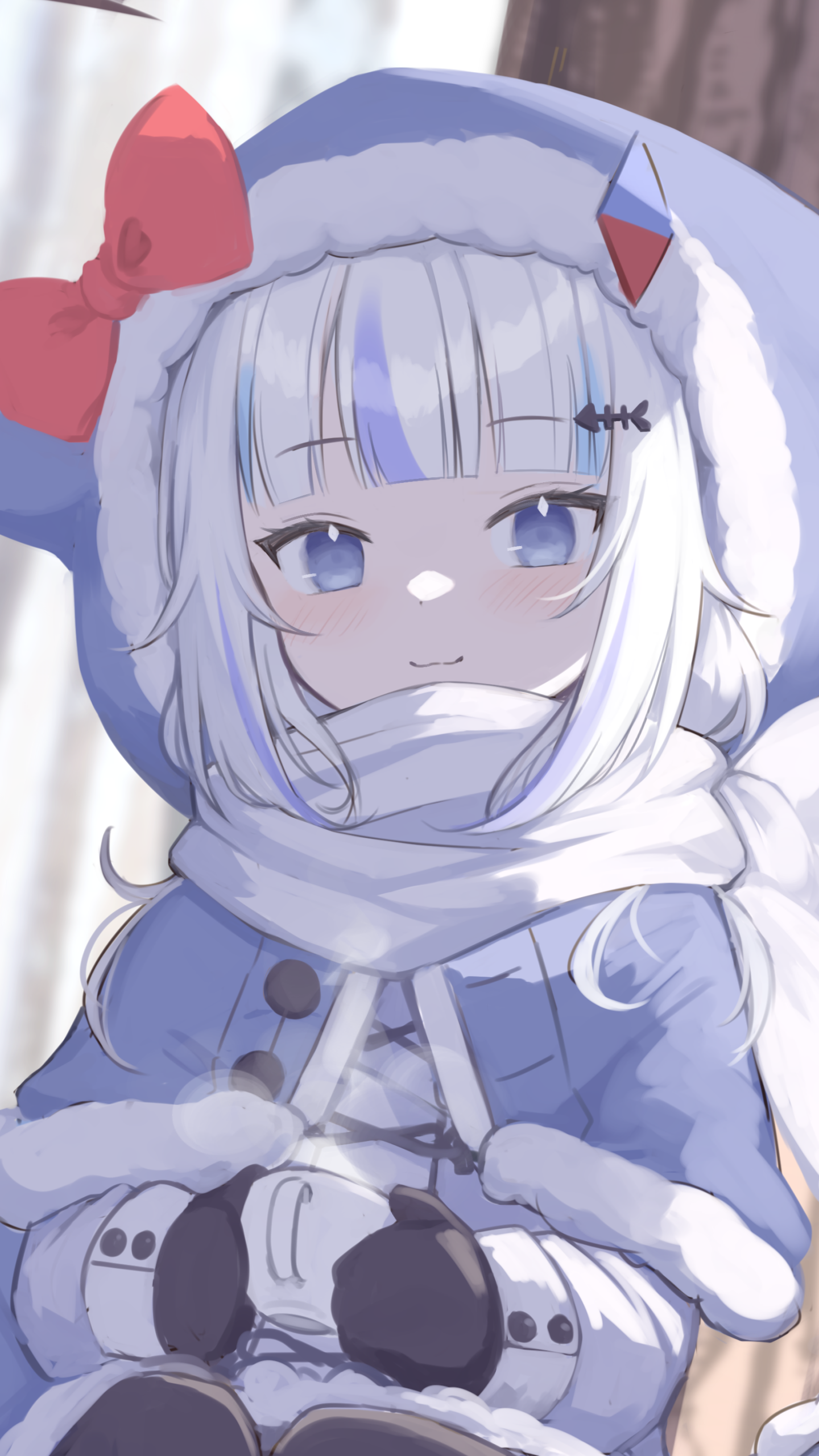 1440x2560 Wallpaper / Anime Virtual Youtuber Phone Wallpaper, Hololive, Gawr Gura, 1440x2560 free download