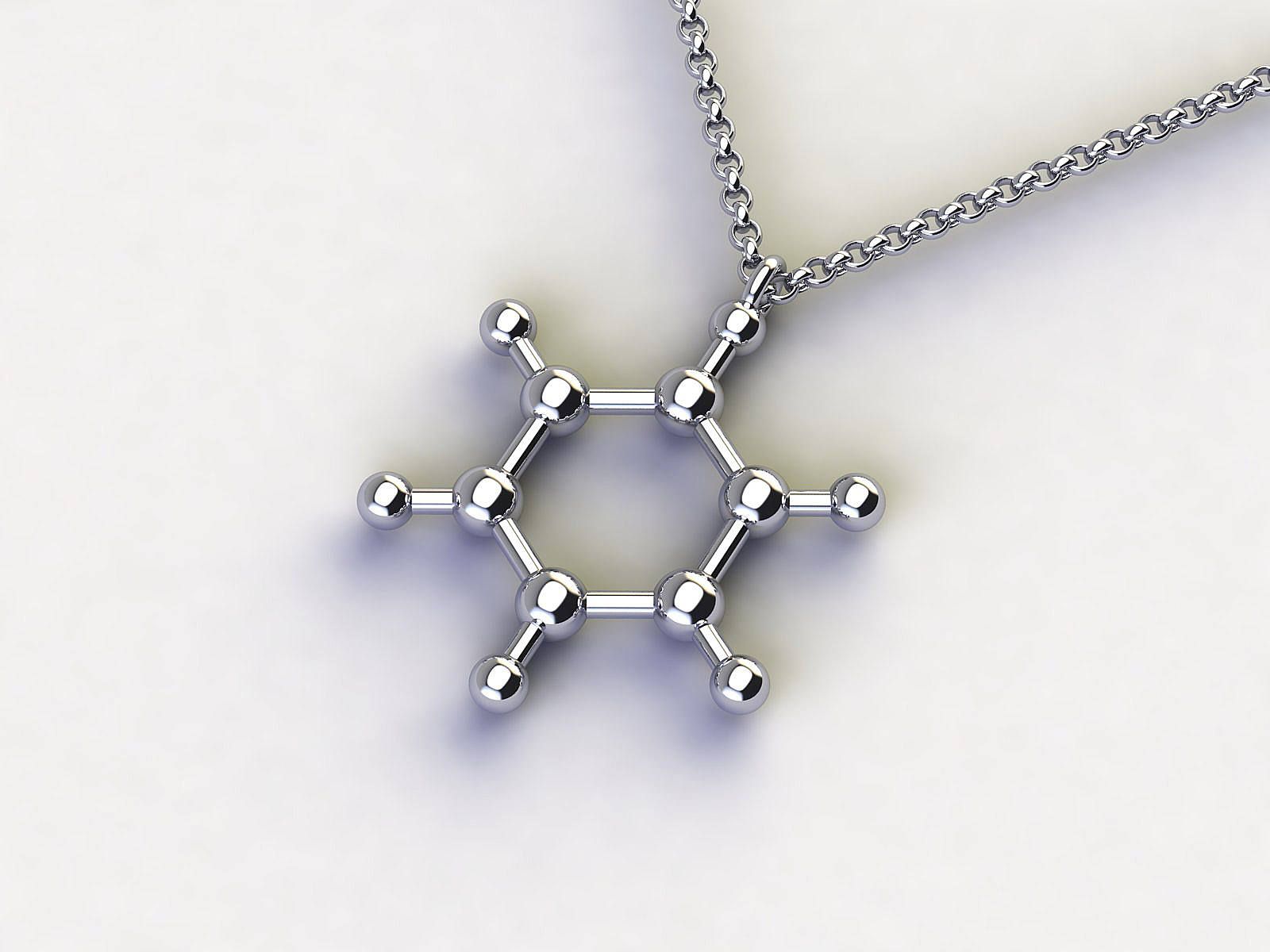 1600x1200 Benzene Molecule Pendant