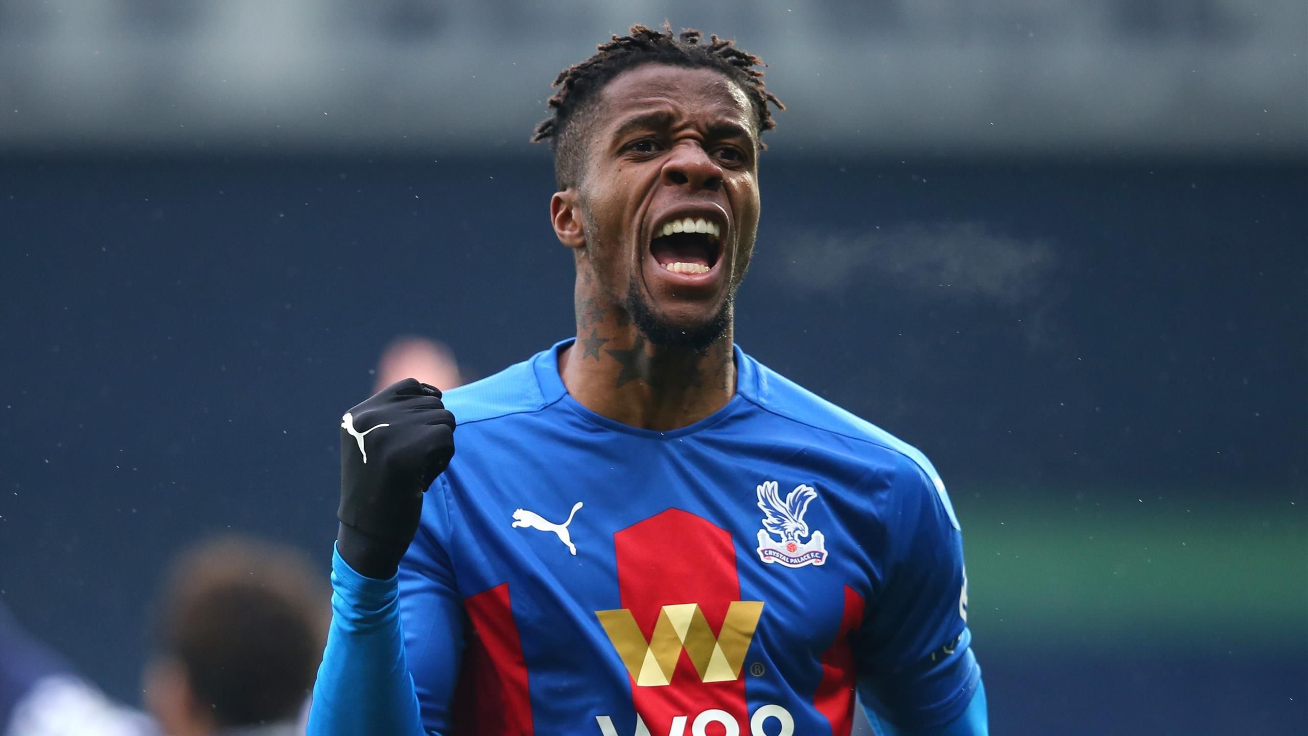 Download wallpapers Wilfried Zaha, 4k, abstract art, football, Crystal  Palace, soccer, Zaha, Premier League, footballers, neon lights, Crystal  Palace FC for des…