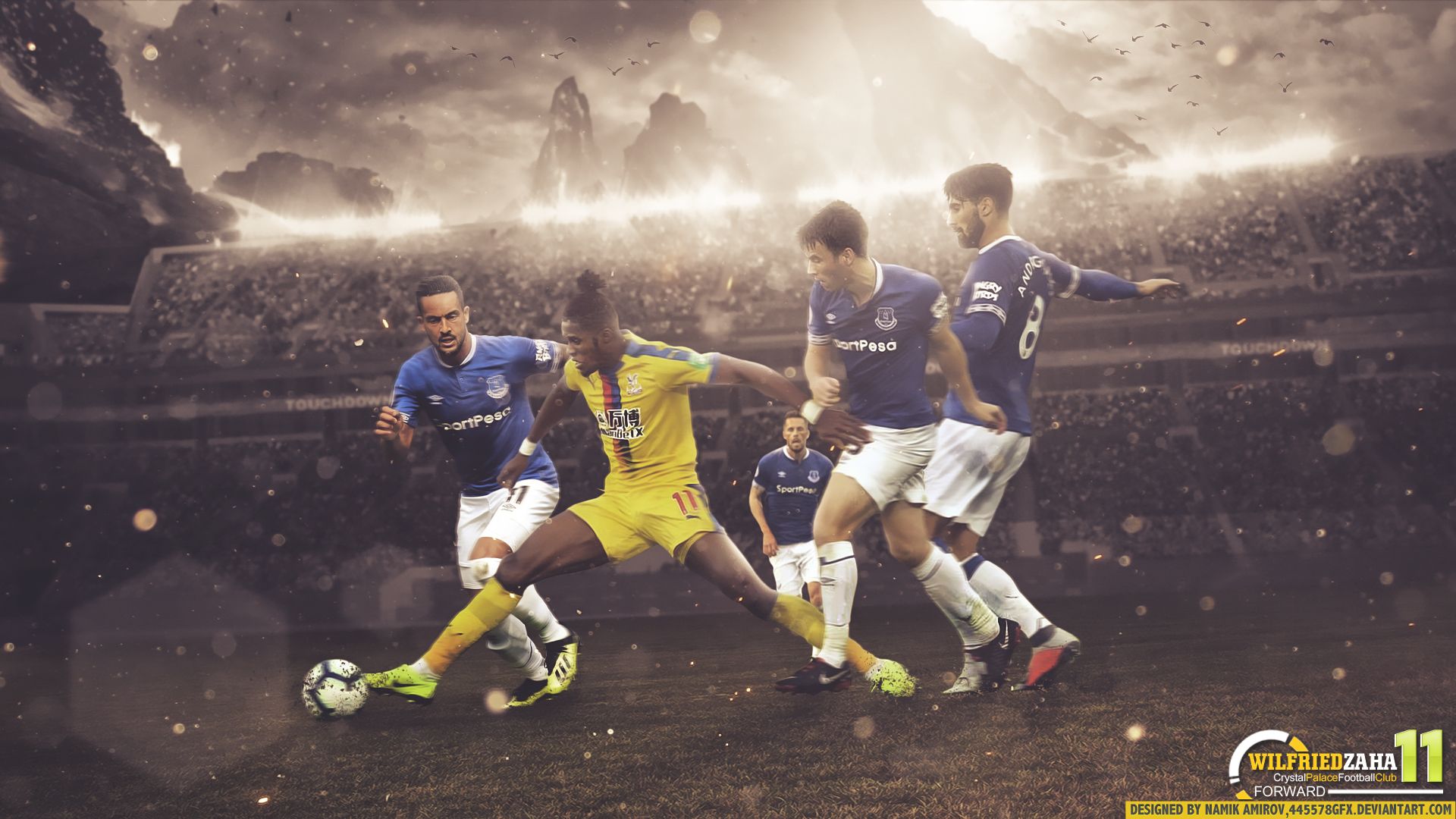 1920x1080 Wilfried Zaha HD, Everton F.C., Crystal Palace F.C. Gallery HD Wallpaper