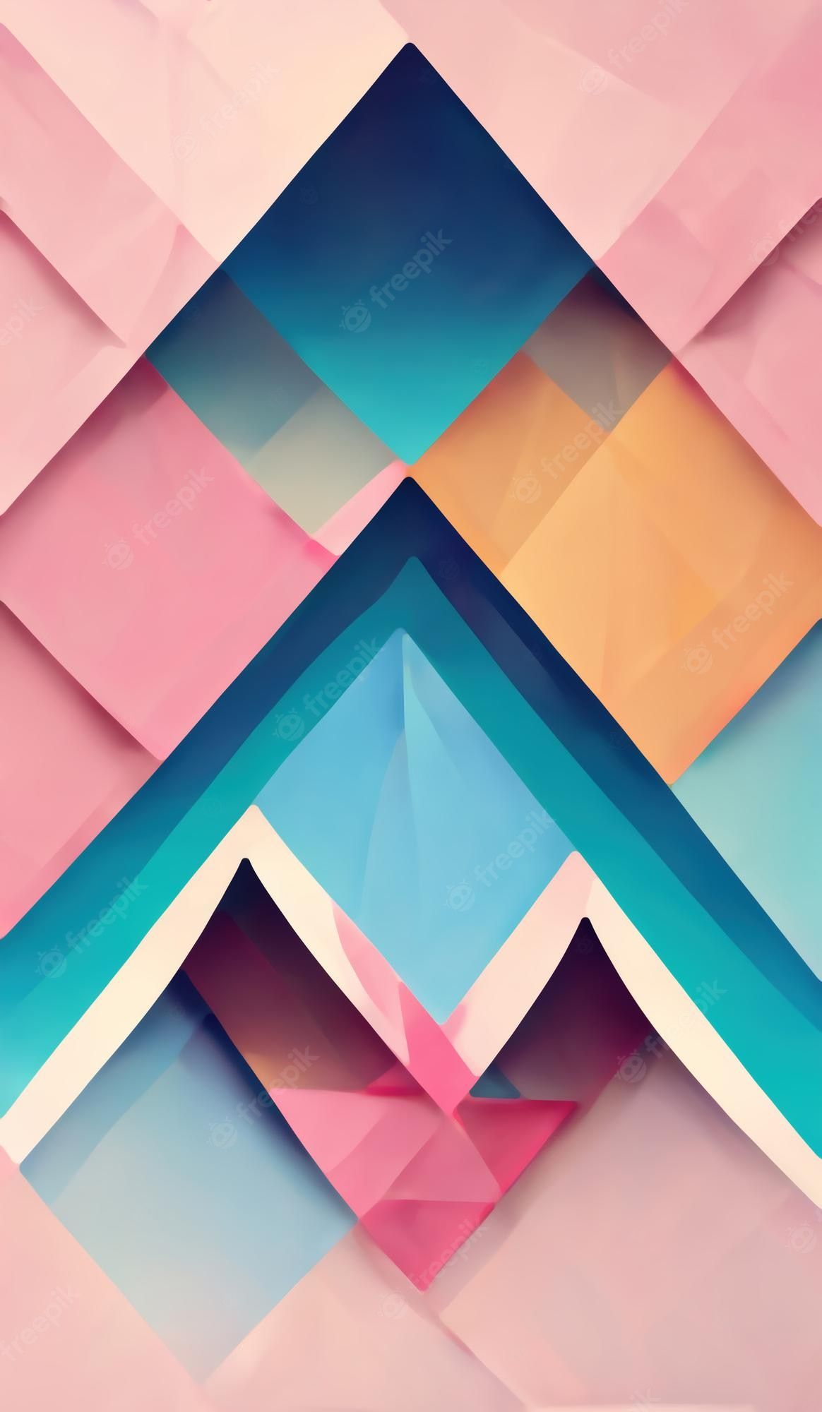 1164x2000 Premium Photo. Color block abstract background geometric design