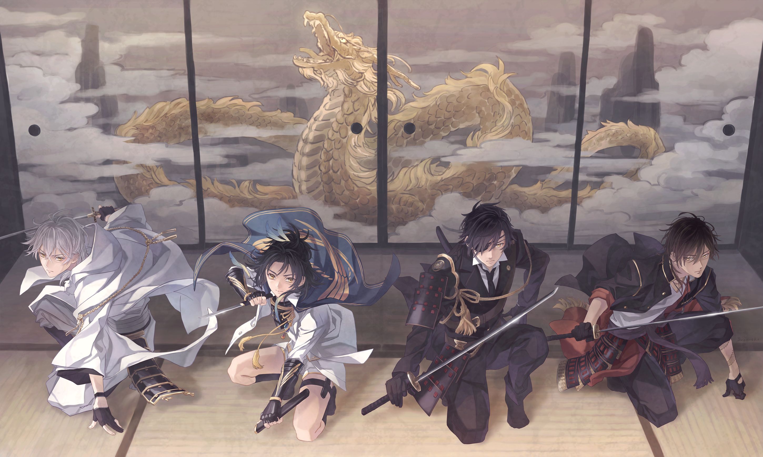 2900x1740 Anime Touken Ranbu HD Wallpaper by 鈴 猫