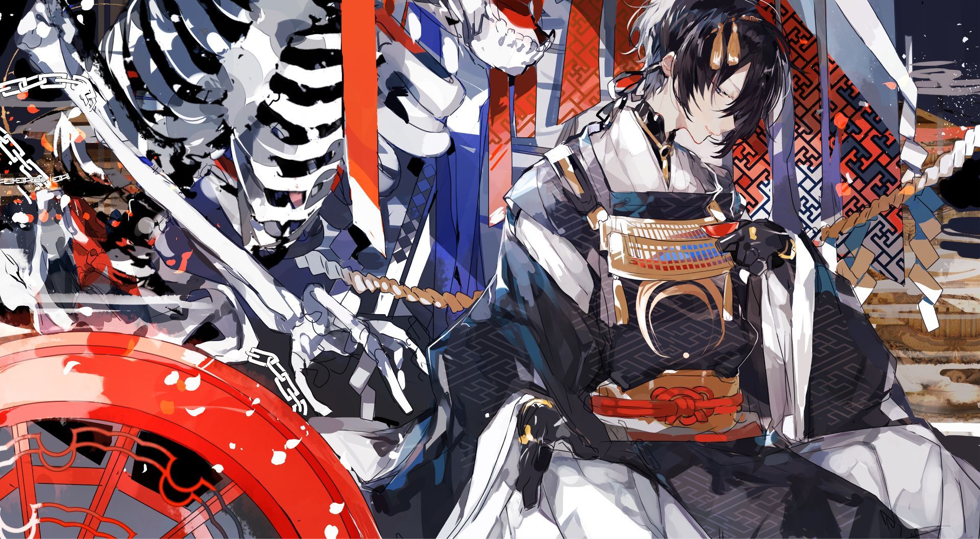 1920x1057 Mobile wallpaper: Anime, Touken Ranbu, 776846 download the picture for free