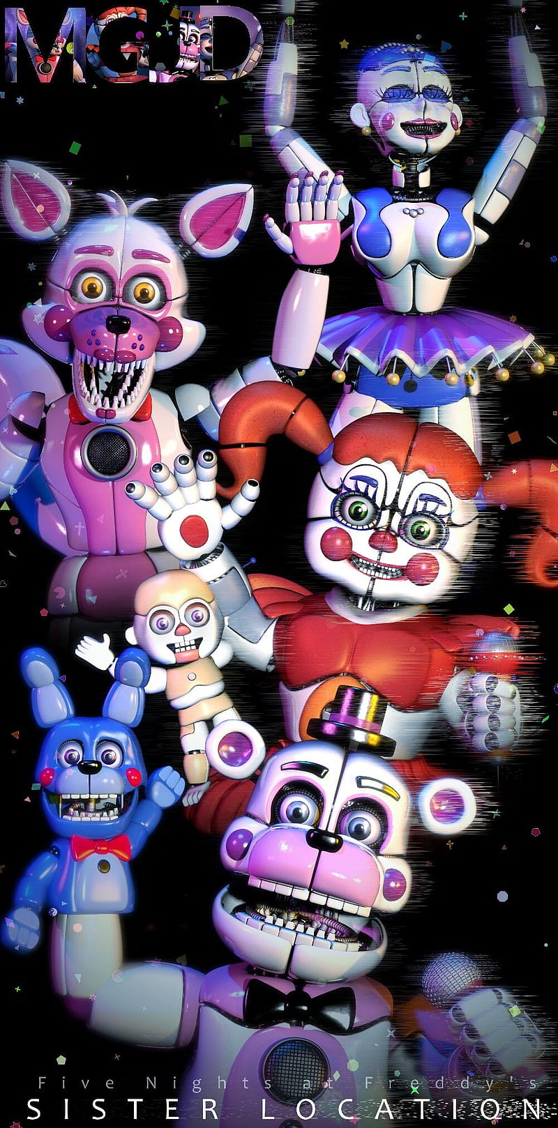800x1618 HD fnaf sister location wallpaper