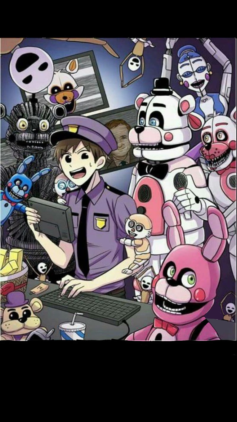 800x1422 Sister location, 5 cinco, fnaf, HD phone wallpaper