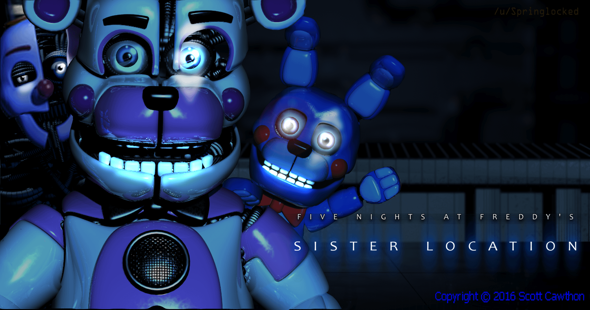 1900x1000 Sister Location Wallpaper Game Over, Kid. FREDDY BON AND ENNARD