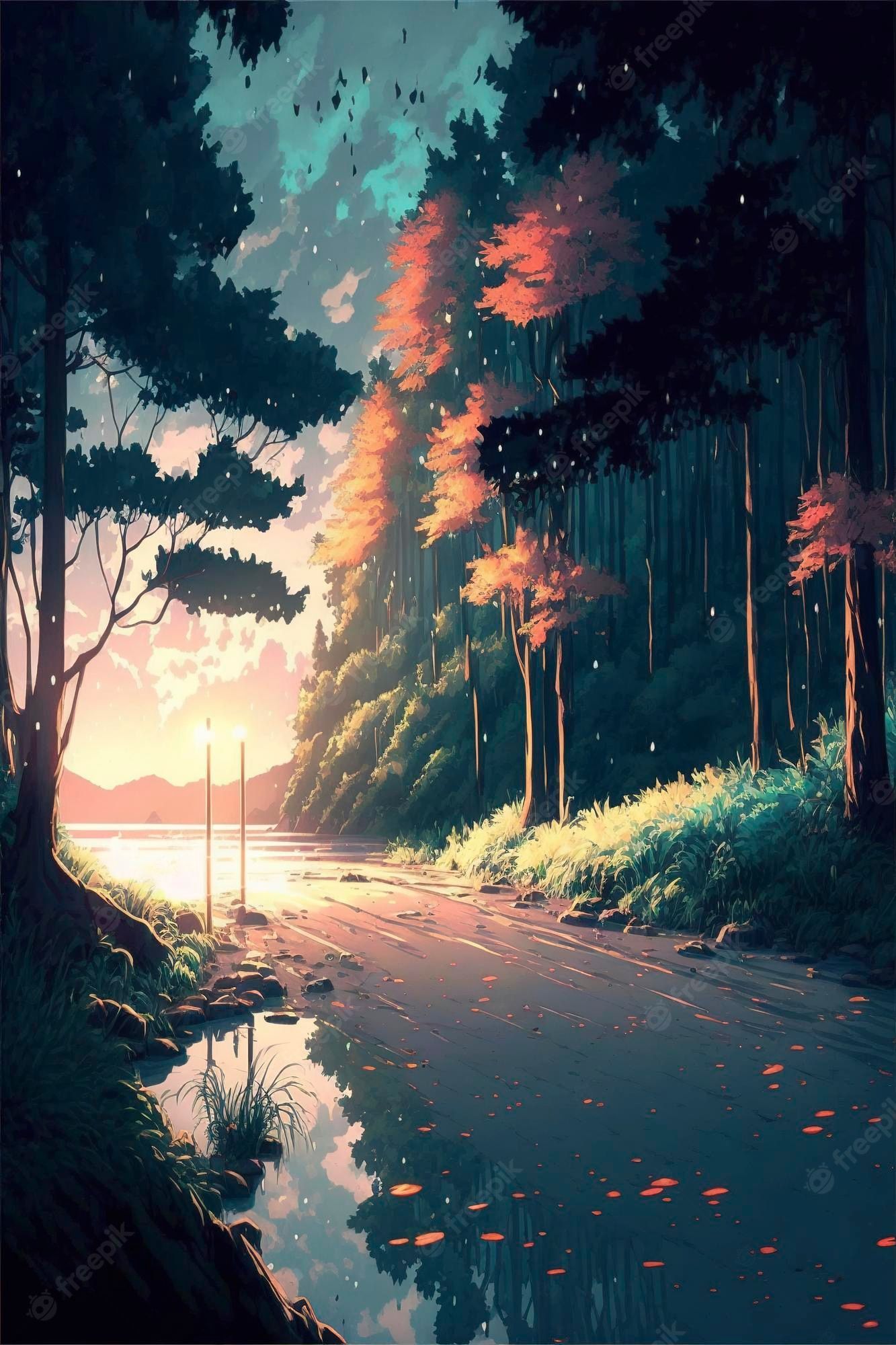 Anime Nature Phone Wallpapers - Top Free Anime Nature Phone Backgrounds ...