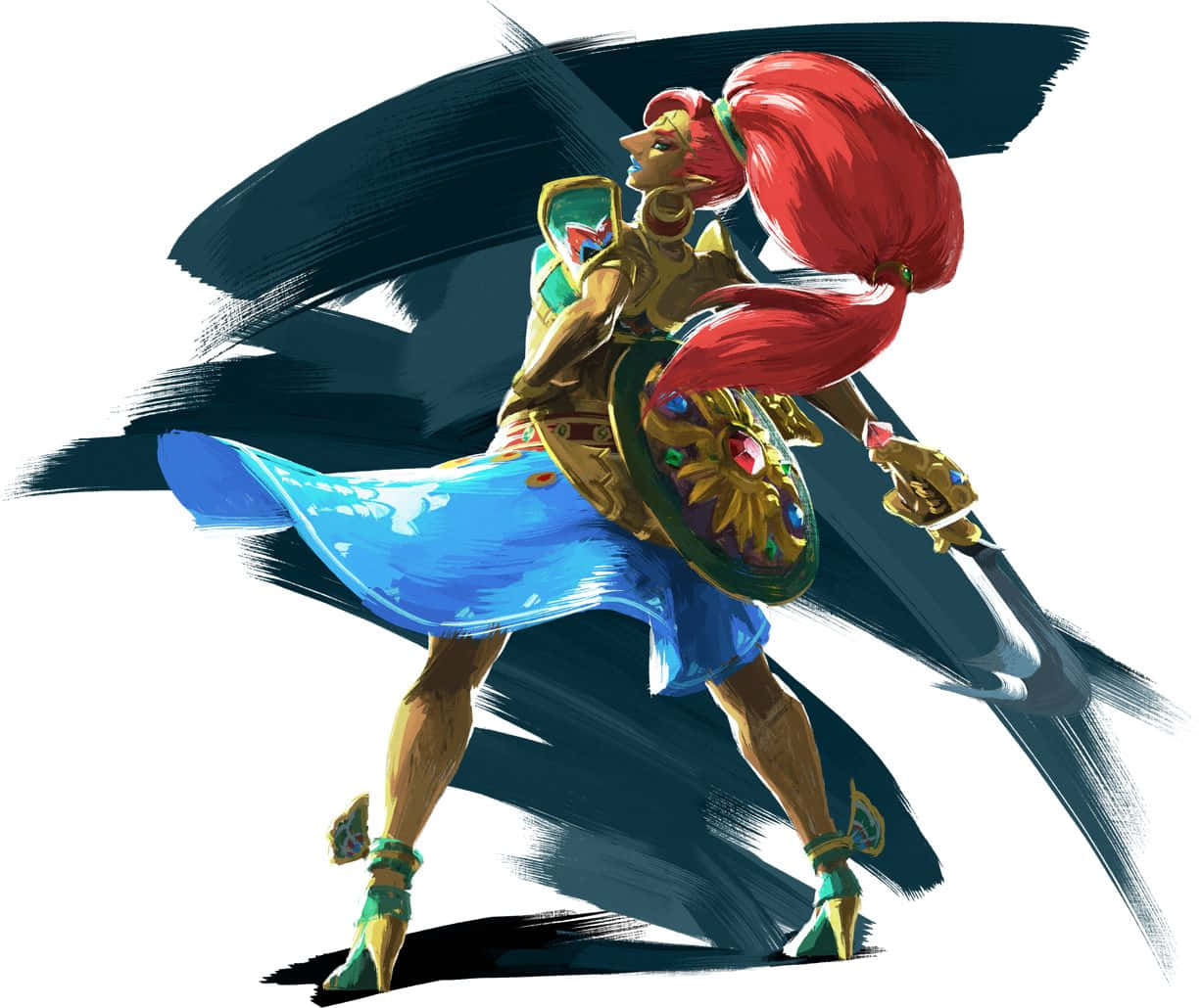 1227x1030 Download Urbosa, the Gerudo Champion in The Legend of Zelda Wallpaper