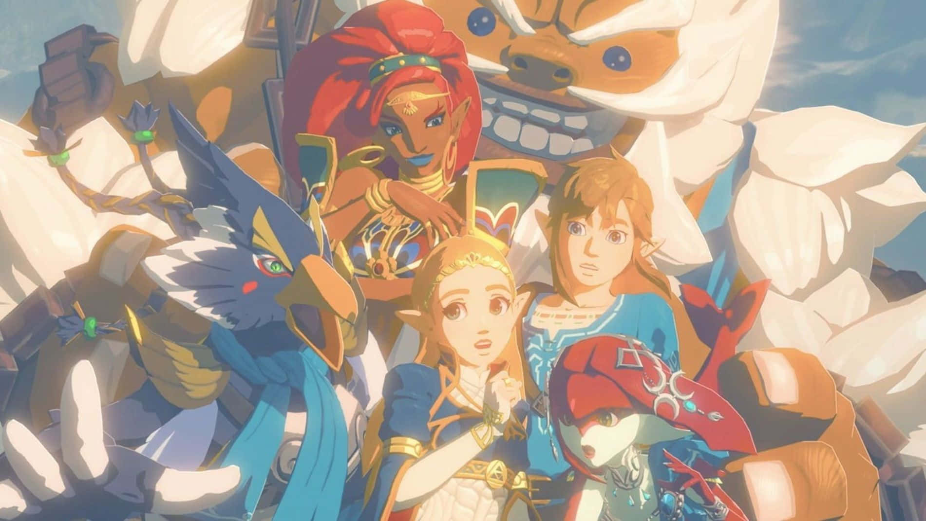 1901x1070 Download The powerful Gerudo Champion, Urbosa, from The Legend of Zelda: Breath of the Wild Wallpaper