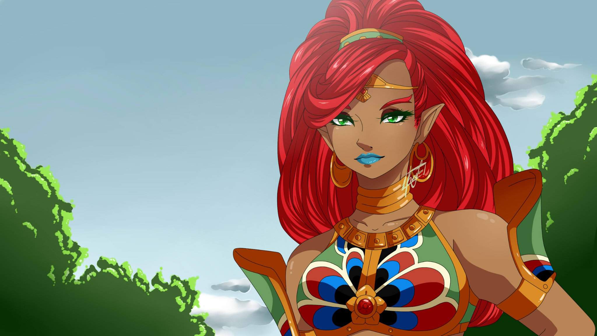 2048x1152 Urbosa.. Draw this in your style