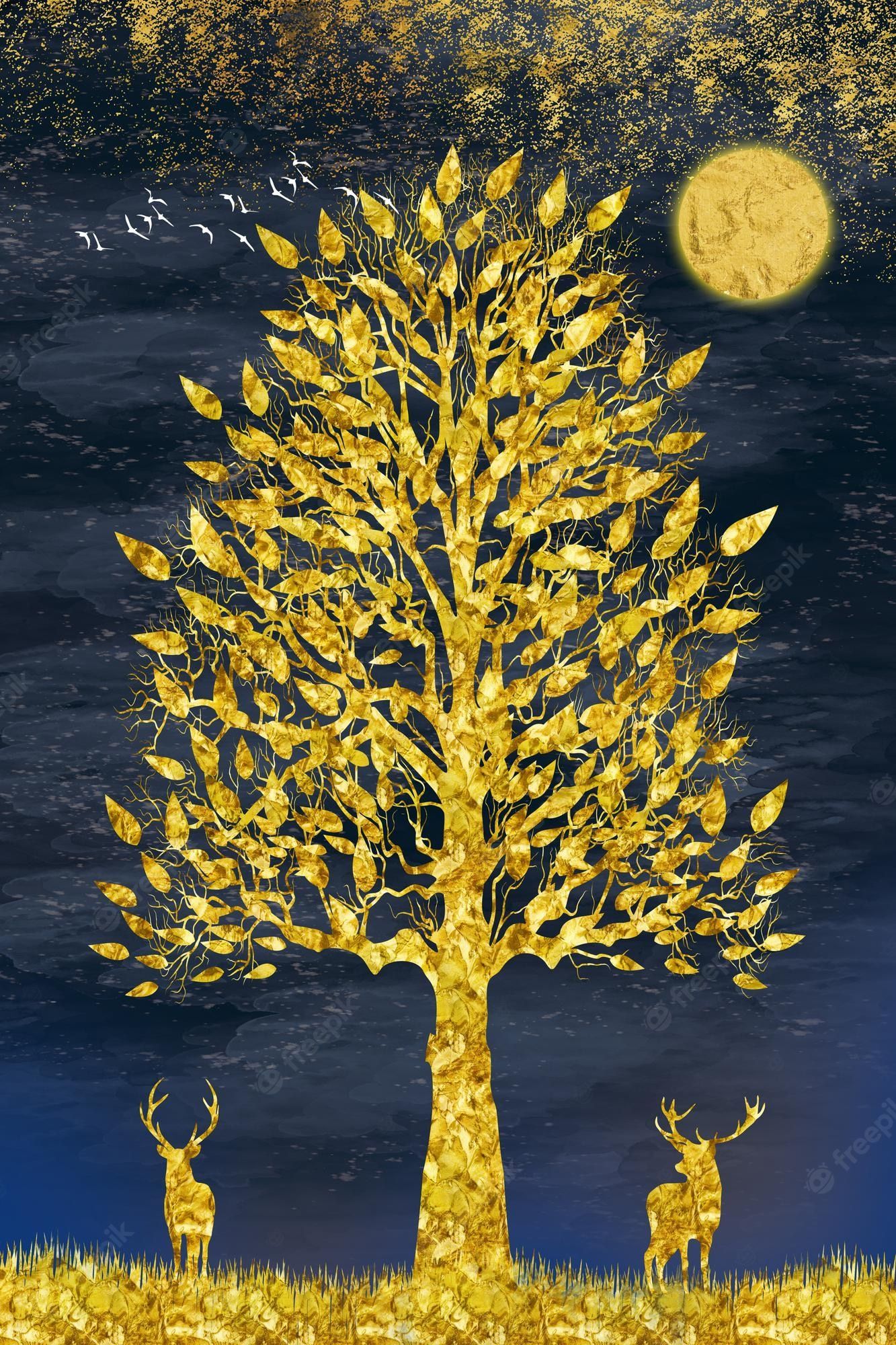 Golden Tree Wallpapers - Top Free Golden Tree Backgrounds - WallpaperAccess