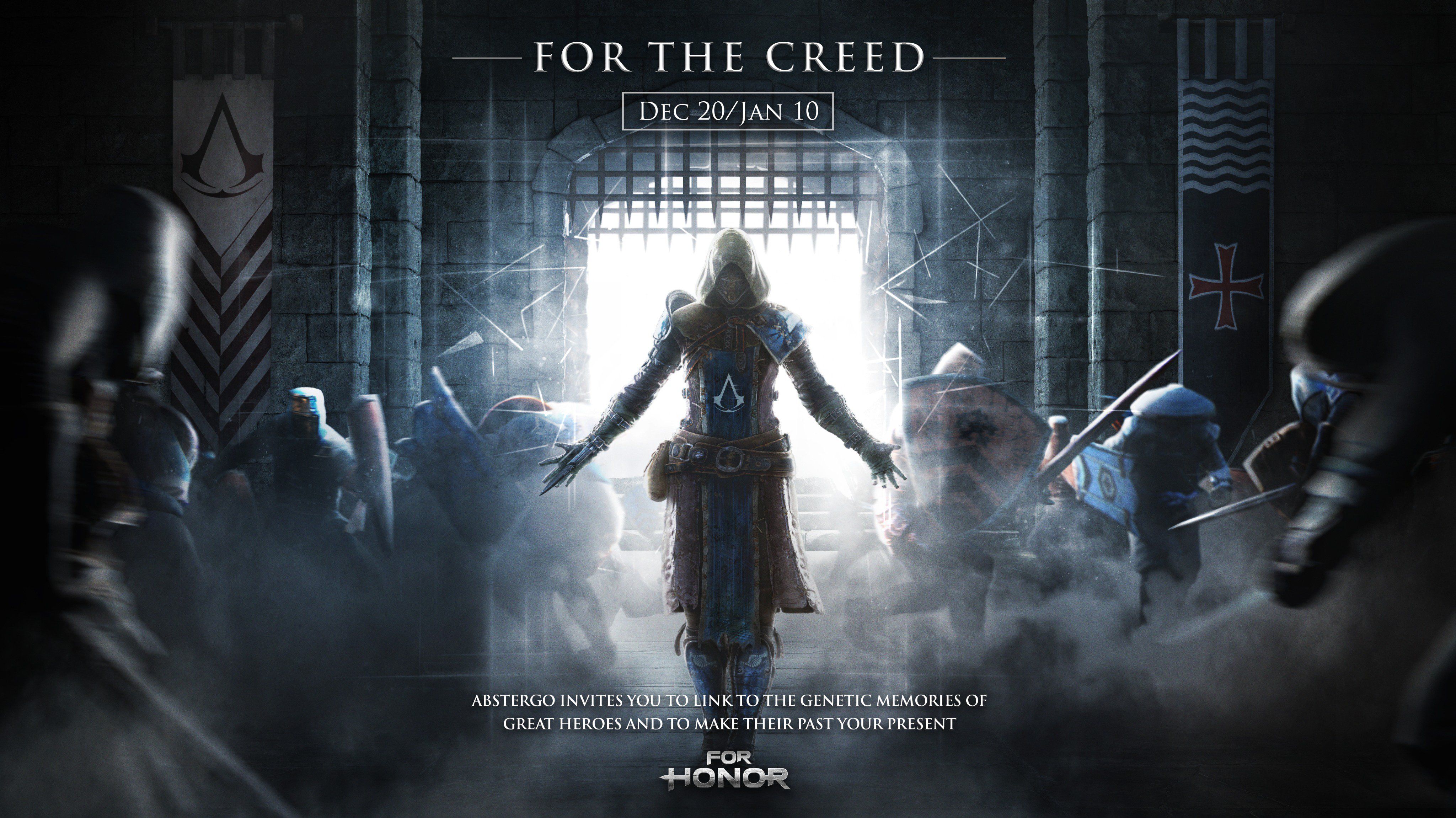 4096x2301 For Honor invite you to polish up your Desktop Wallpaper with this brand new For the Creed art! Download