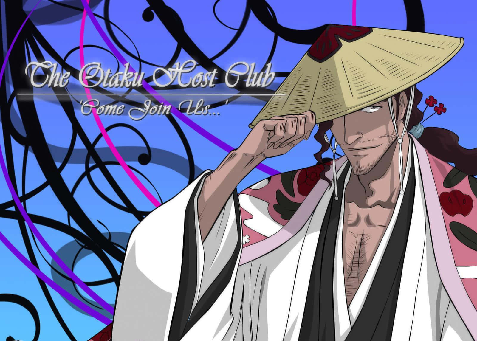 1600x1144 Download Shunsui Kyoraku, a master swordsman and captain of the Soul Society Wallpaper