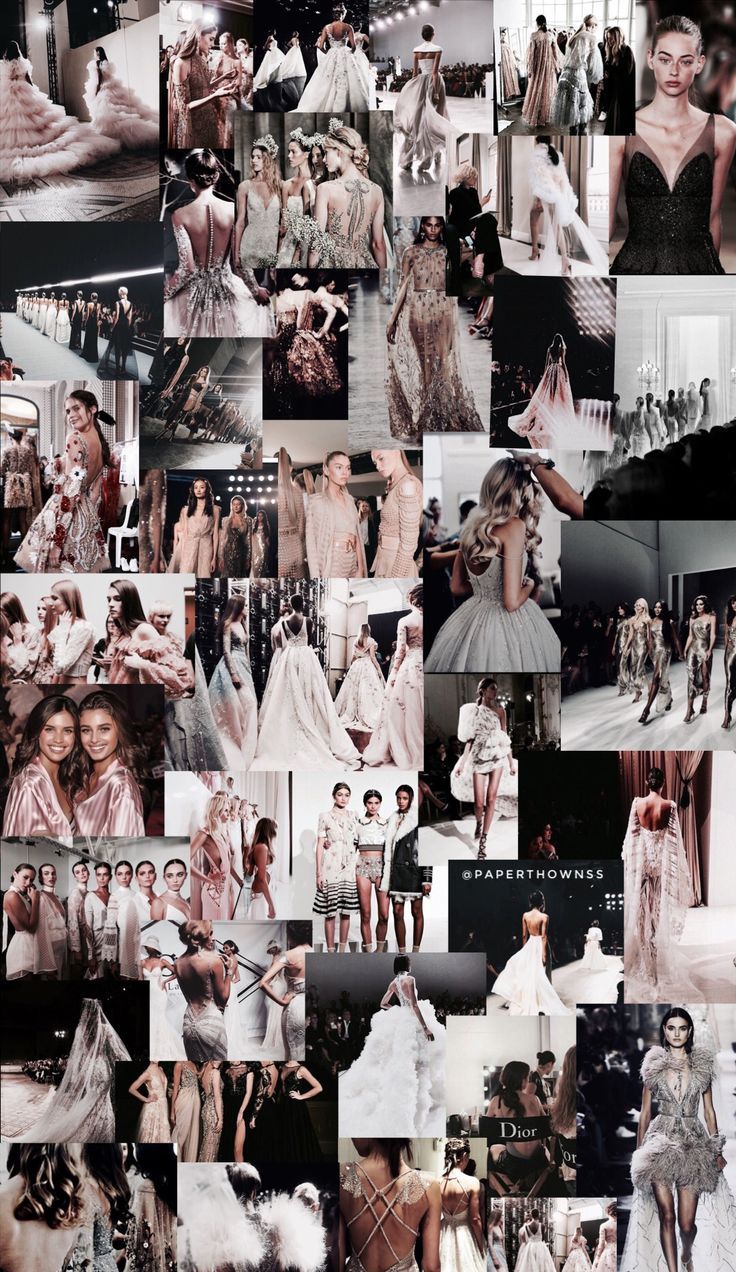 736x1272 Runway Collage Wallpaper