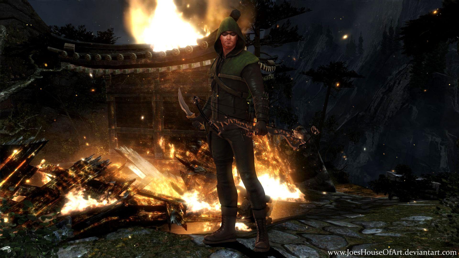 1920x1080 Green Arrow Amell wallpaper