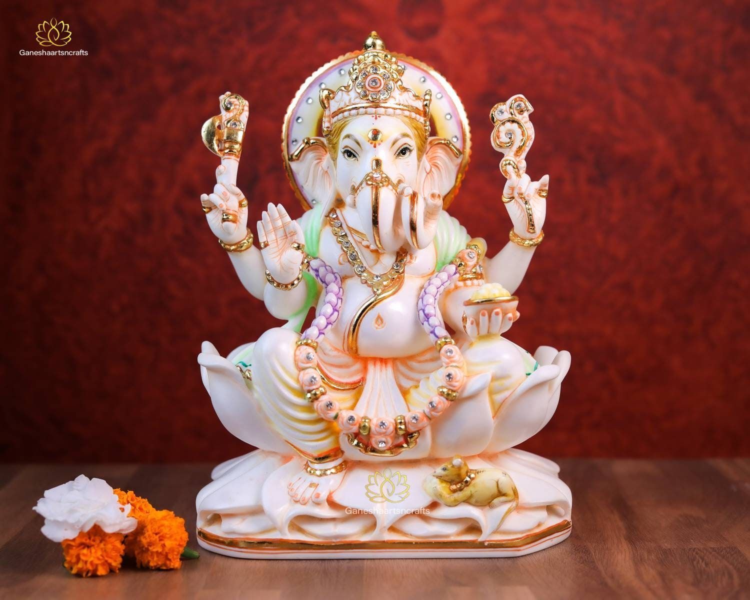 1500x1200 Ganesh Statue 27 CM Lord Ganesha Statue Marble Hand