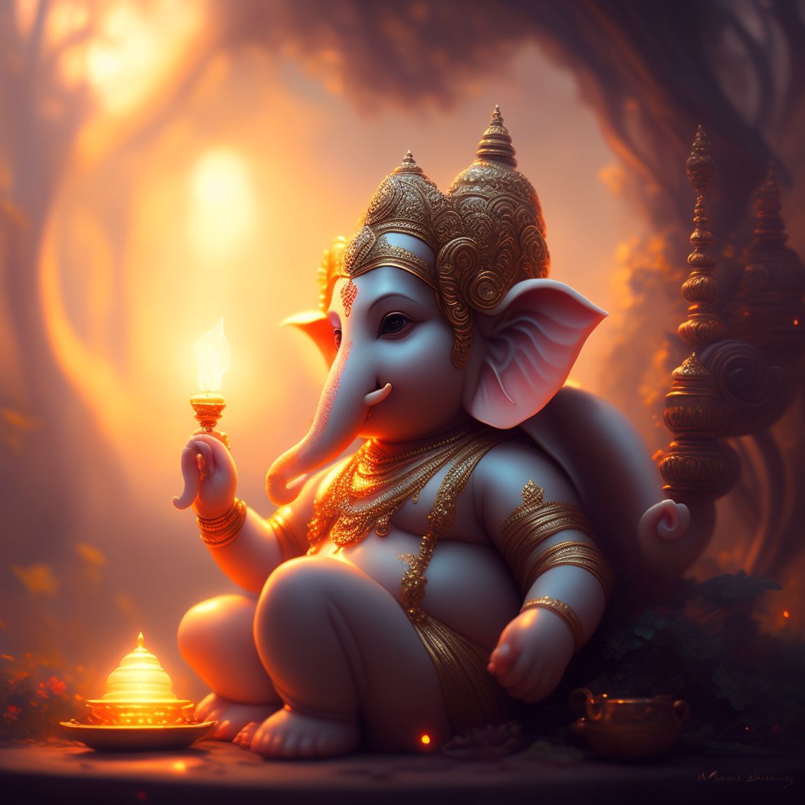 1152x1152 Nutty Turtle988: Baby Lord Ganesh