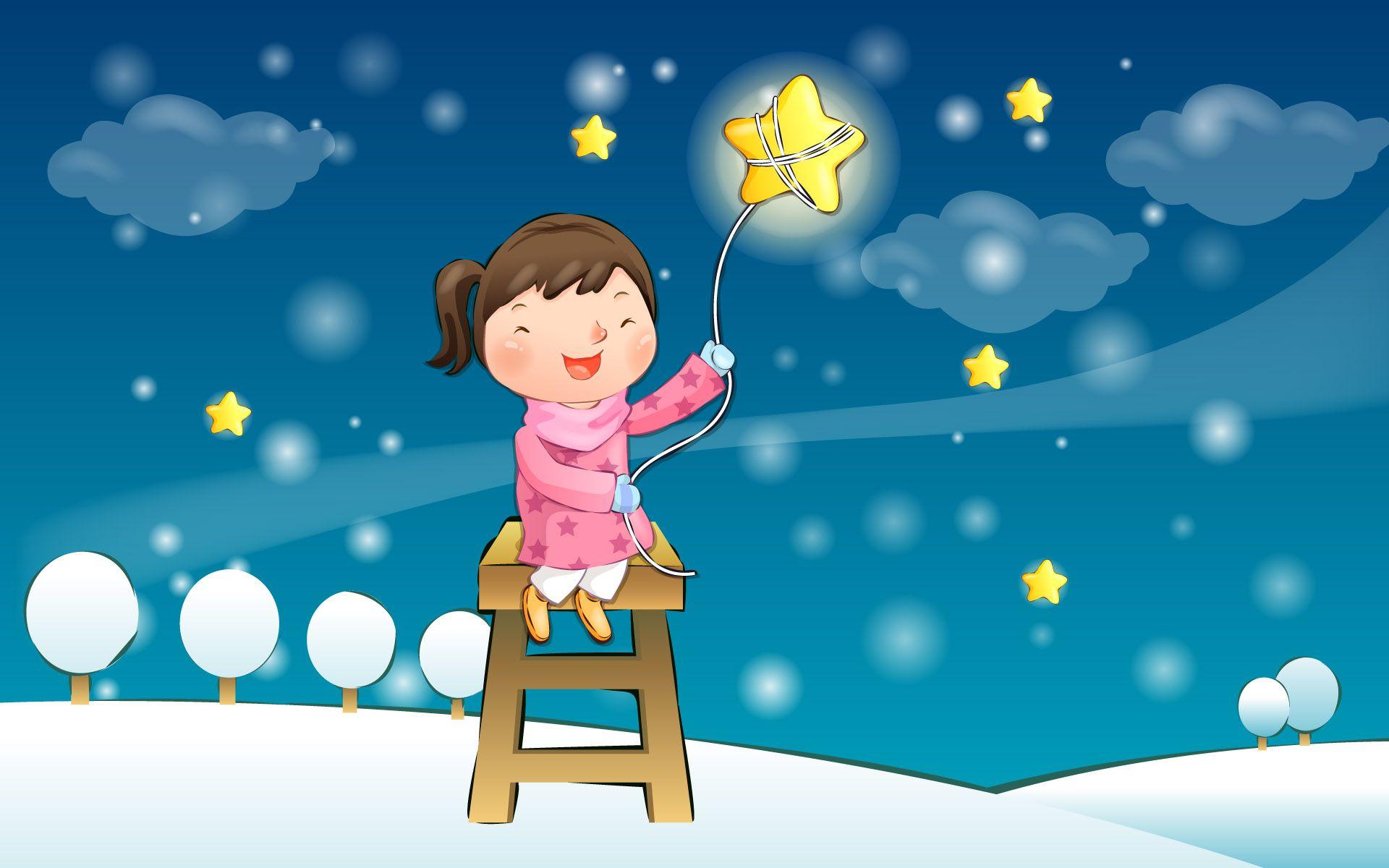 1920x1200 Cute Winter wallpaper Illustrations