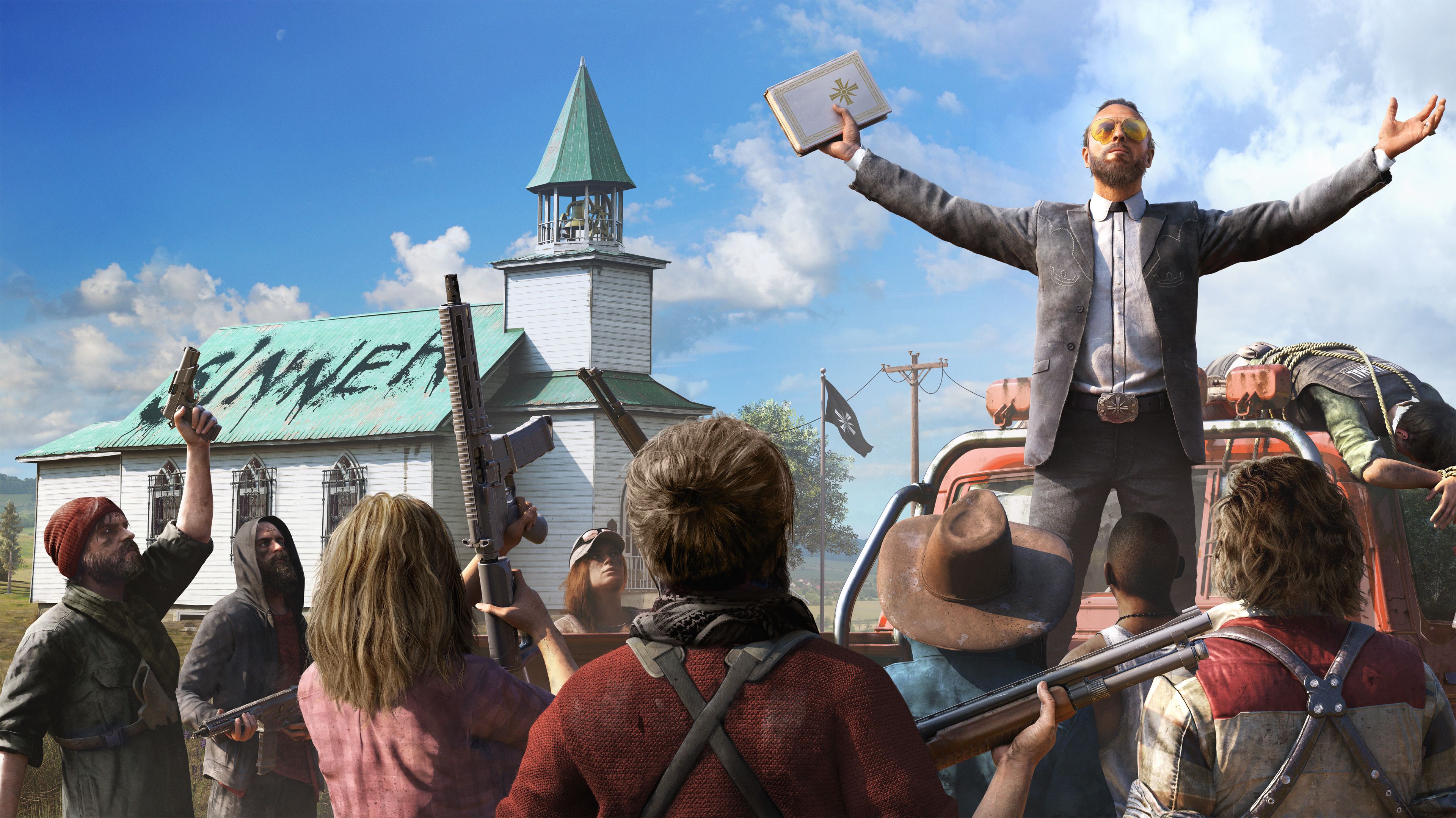 3840x2160 Joseph Seed, Far Cry 4K Gallery HD Wallpaper