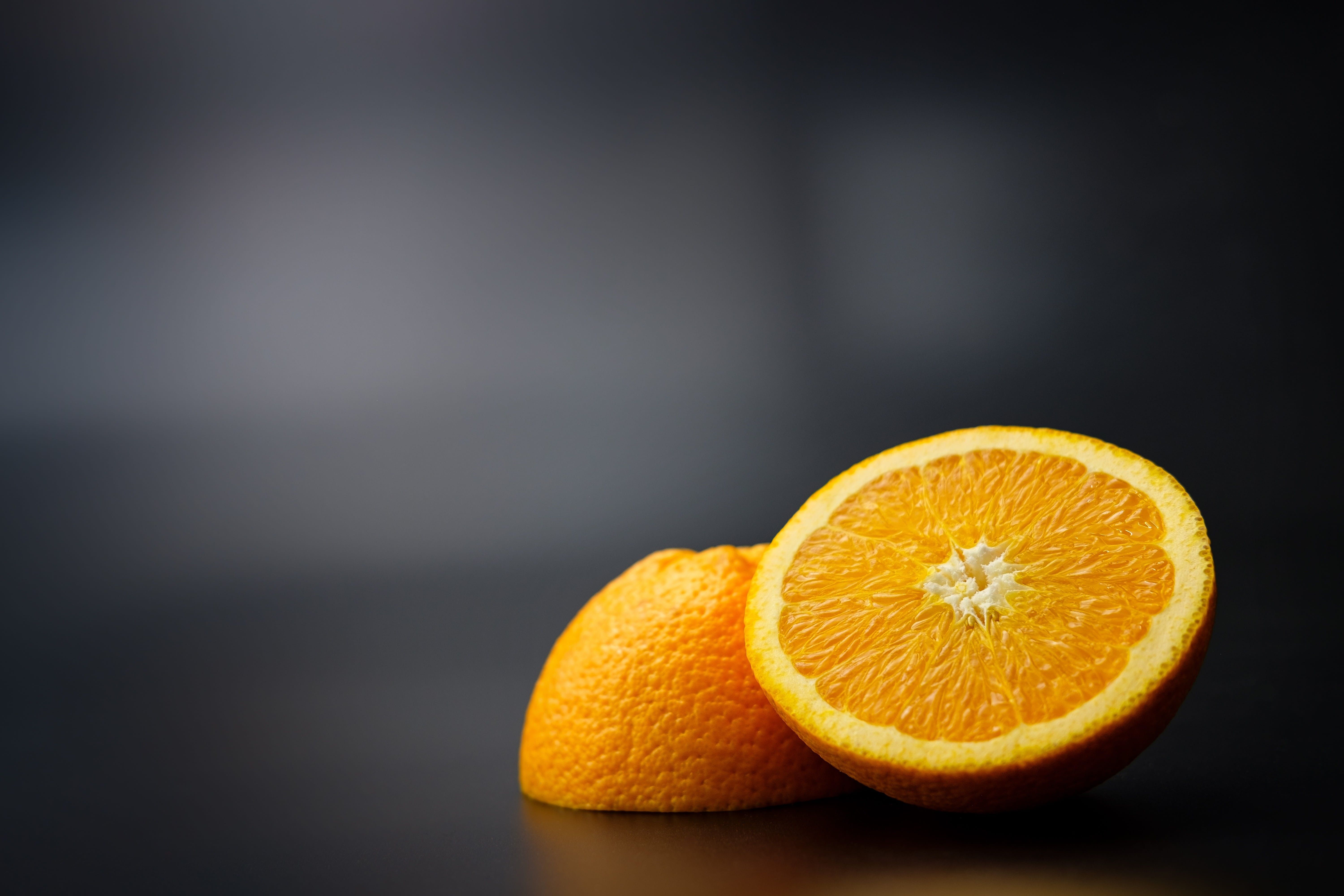 6000x4000 Wallpaper / orange, food, orange color, antioxidant, HD wallpaper, eat, copy space, ripe, orange, 5K, vitamins, indoors, black background, still life, cross section free download