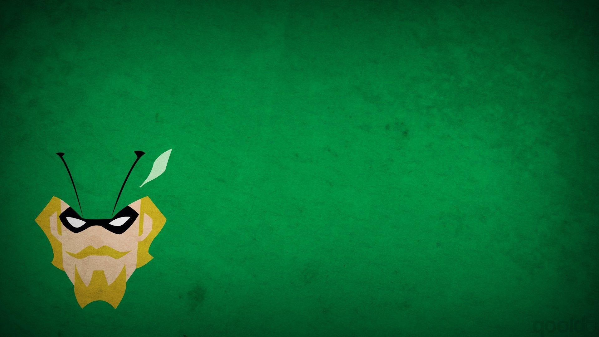 1920x1080 Green Arrow, Minimalism, Green Background, Blo0p, Superhero, DC