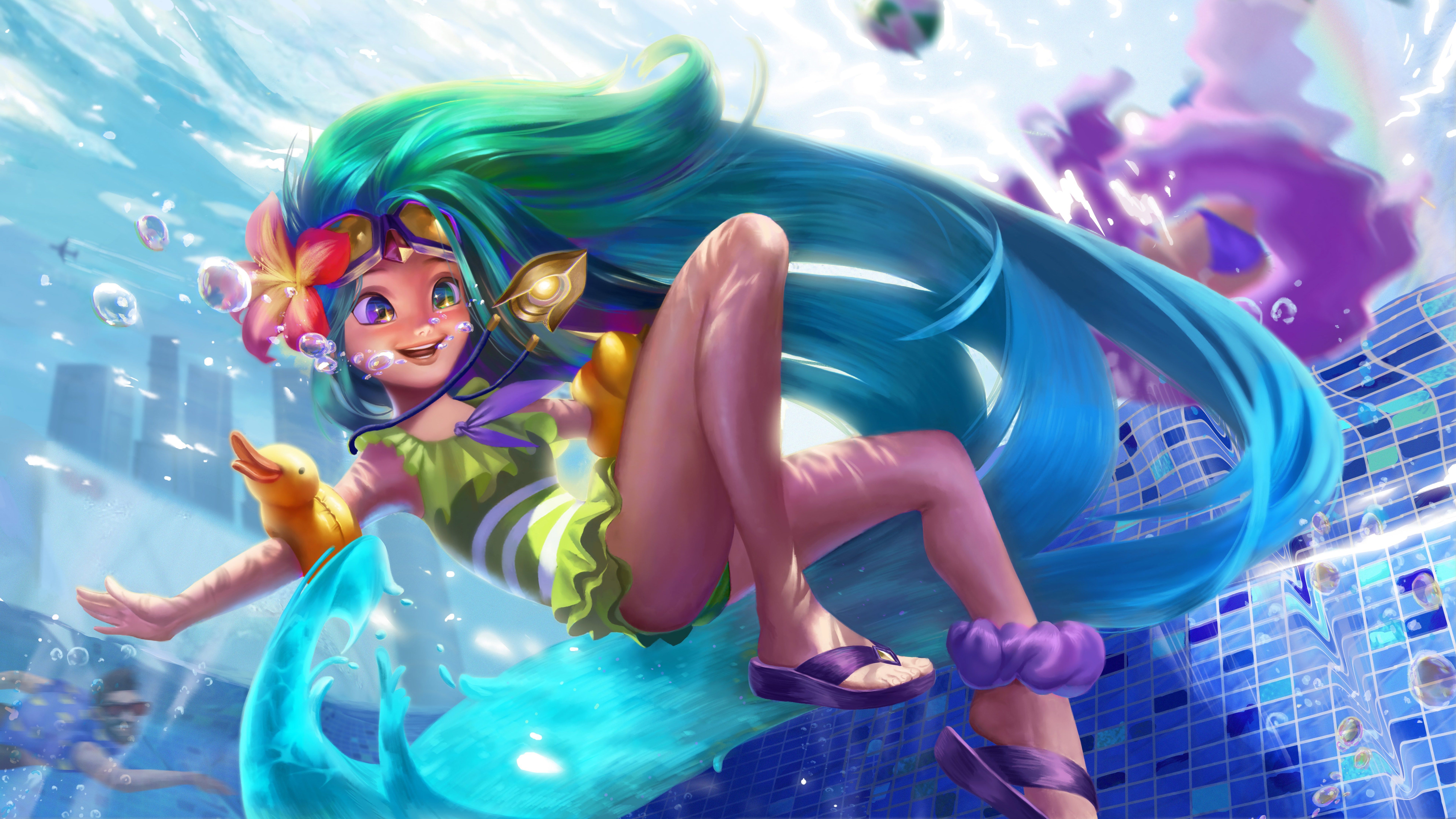 7680x4320 Pool Party Zoe League Of Legends LoL lol Zoe, Pool Party of Legends, league of legends. League of legends, Pool party, Pool