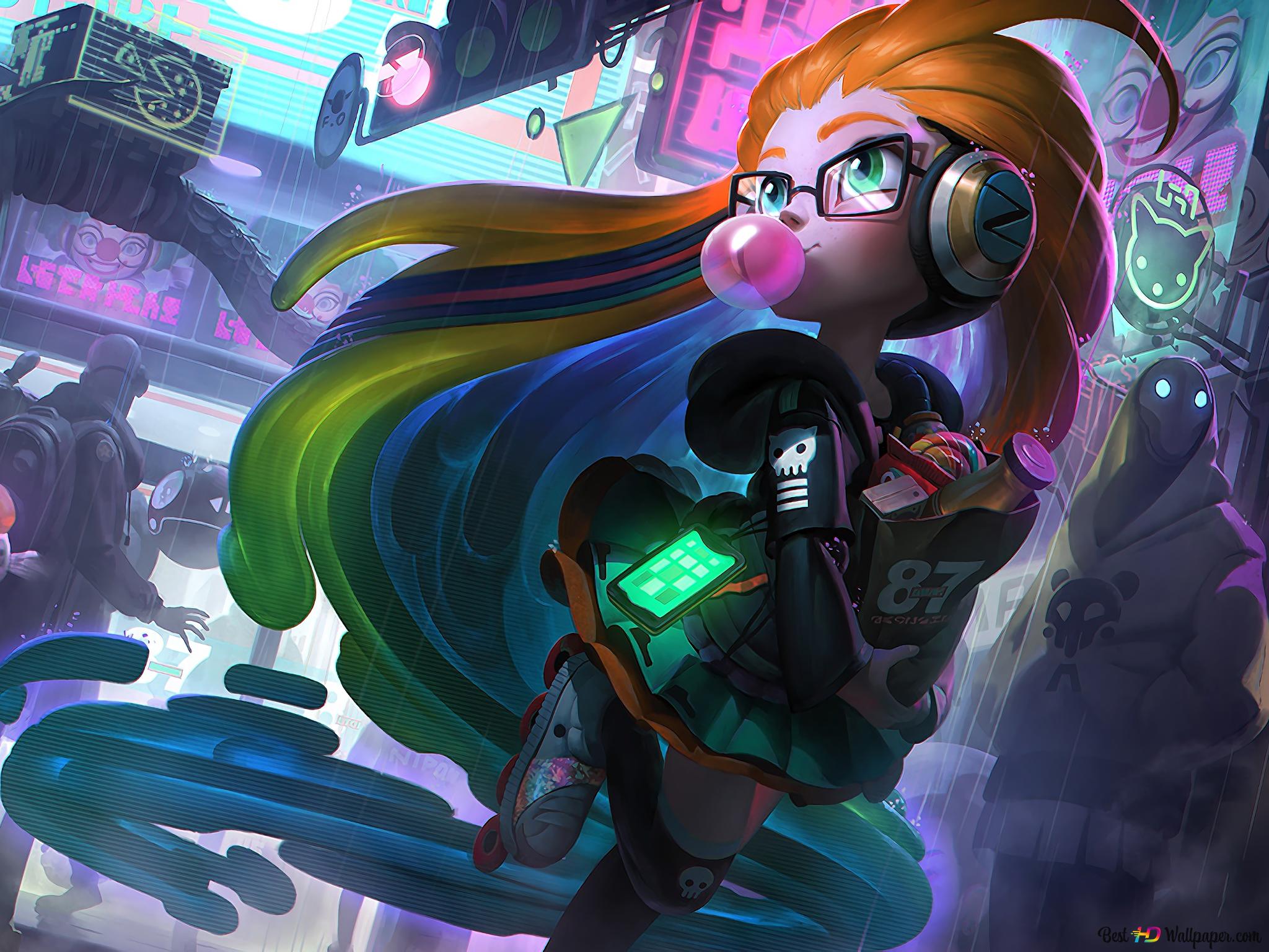 2048x1536 League of Legends (LOL) : Cyber Pop Zoe 4K wallpaper download