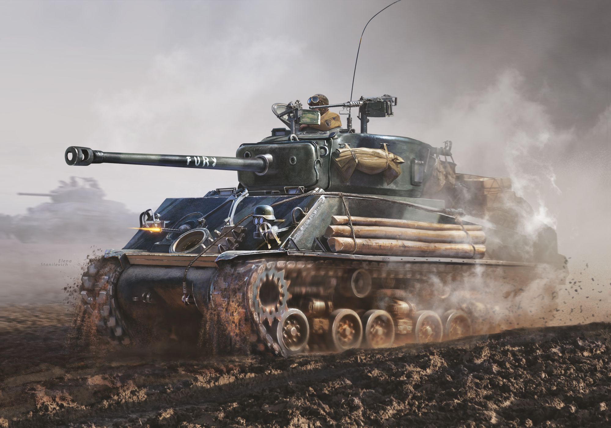 1999x1401 Military M4 Sherman HD Wallpaper