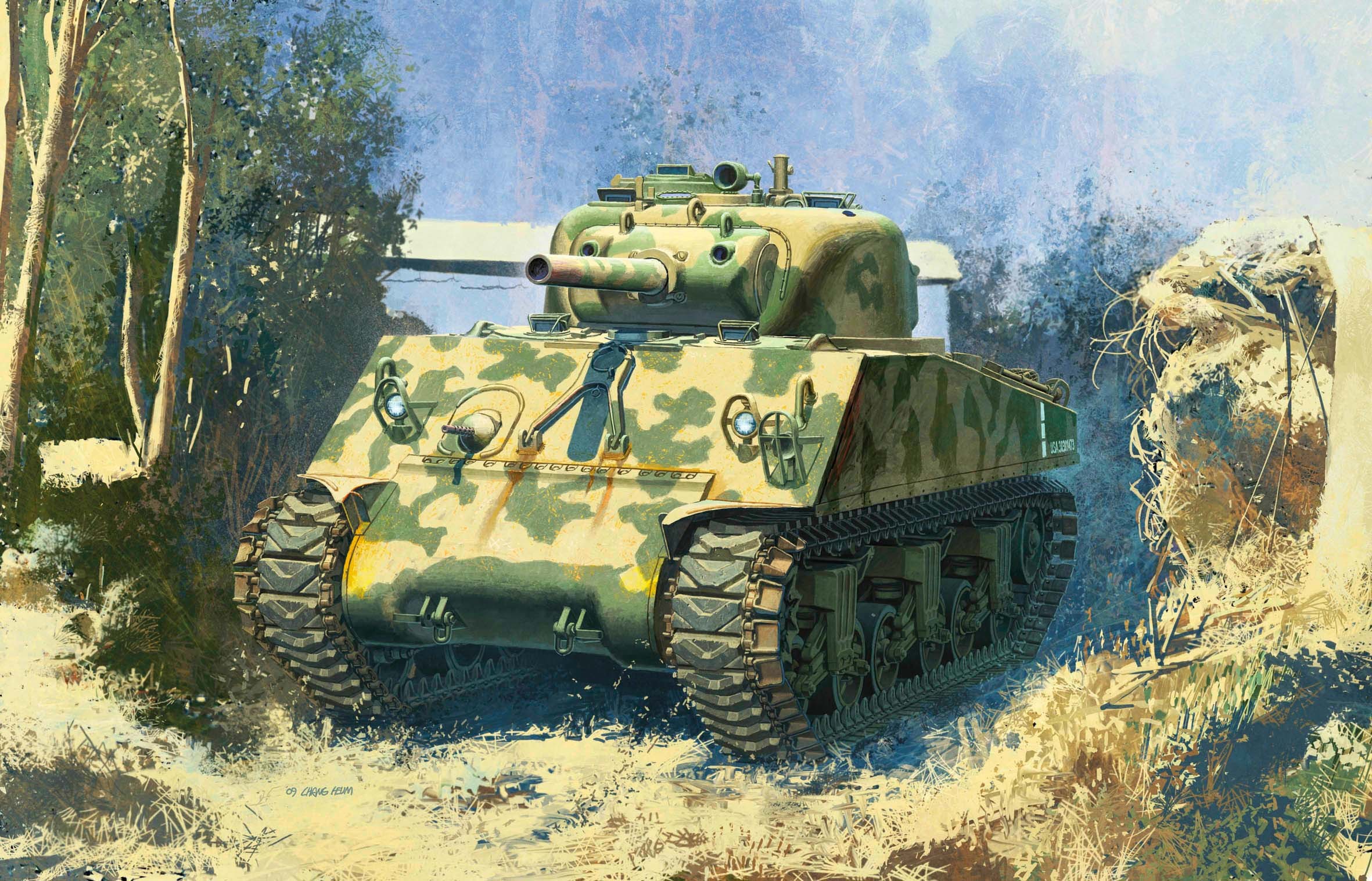 2362x1518 Military M4 Sherman HD Wallpaper