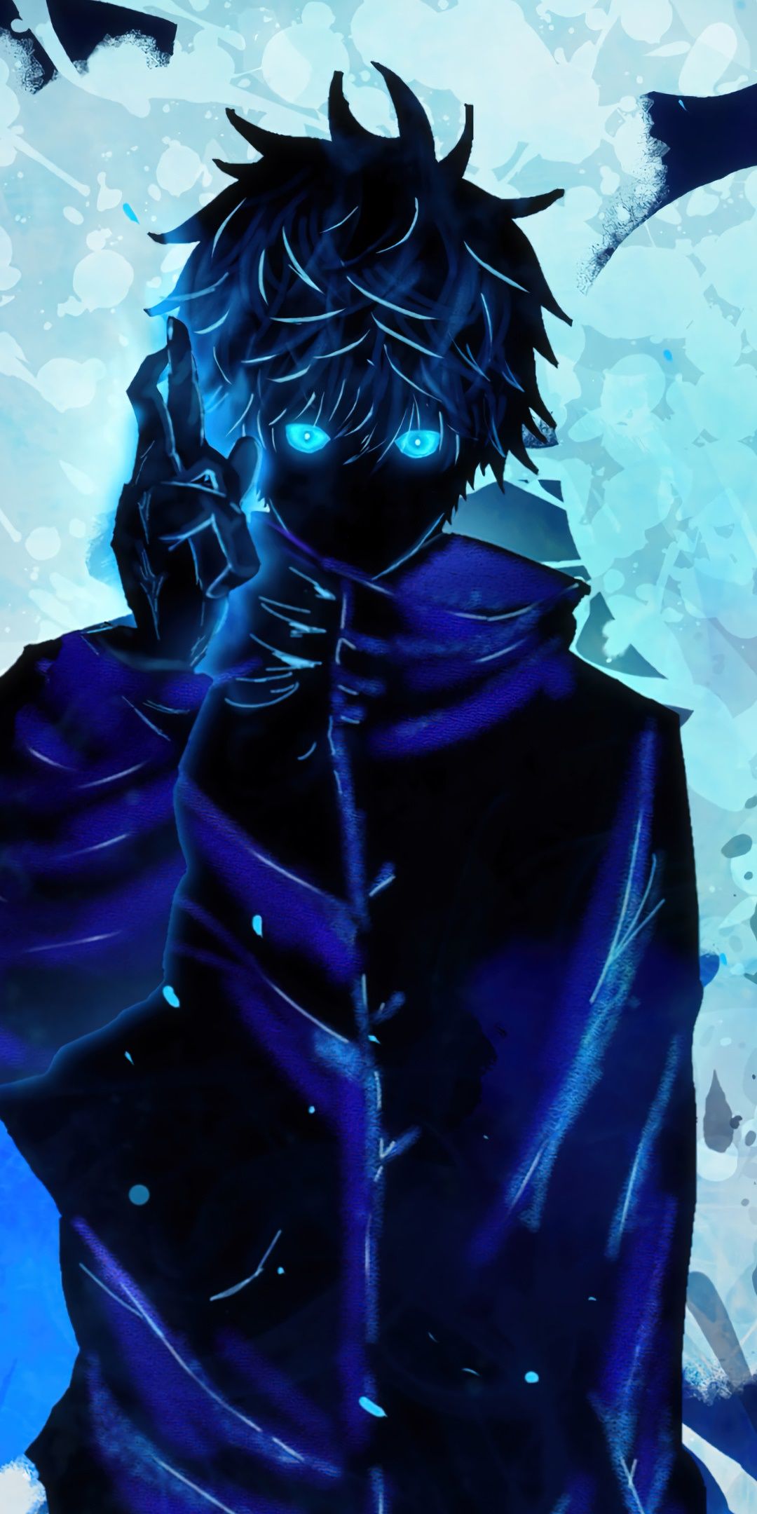 1080x2160 Wallpaper / Anime Jujutsu Kaisen Phone Wallpaper, Satoru Gojo, Blue Eyes, School Uniform, 1080x2160 free download