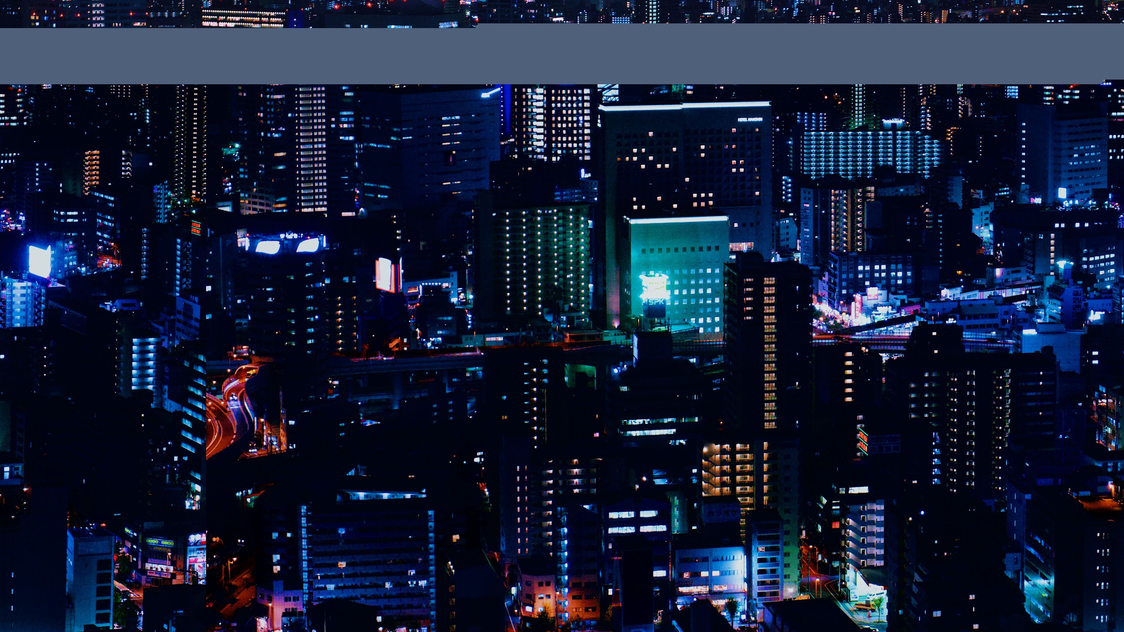 3840x2160 Wallpaper 4k Urban Night City Down Town Wallpaper