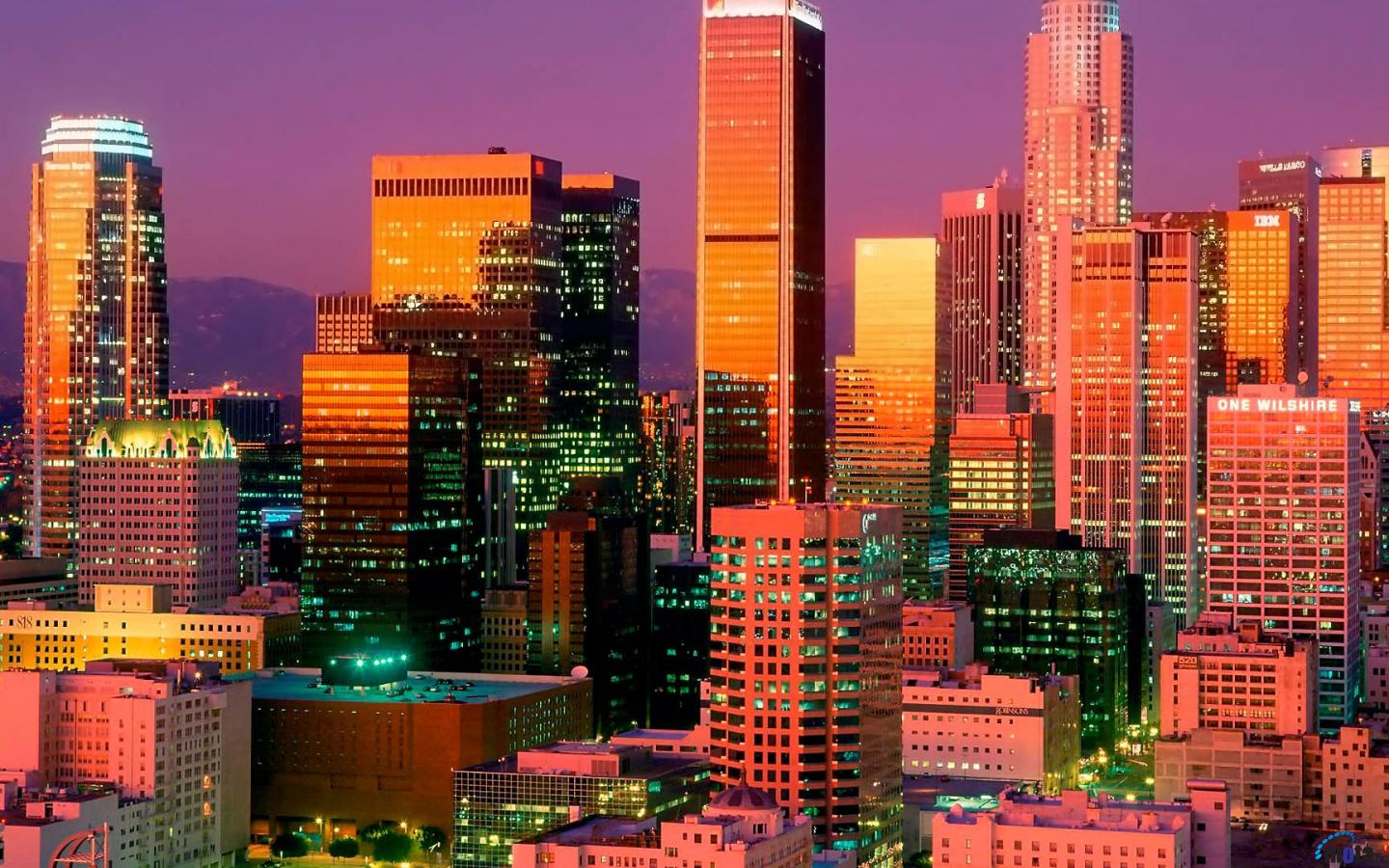 1440x900 Downtown LA Wallpaper