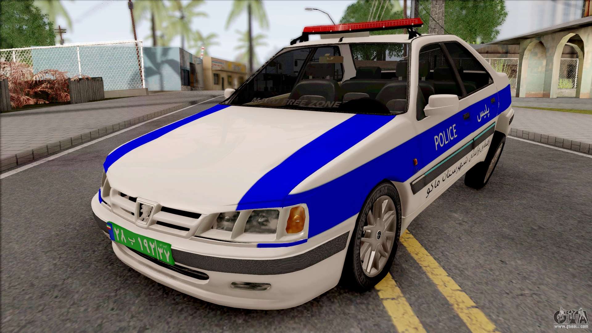 1920x1080 Peugeot Pars ELX Police for GTA San Andreas