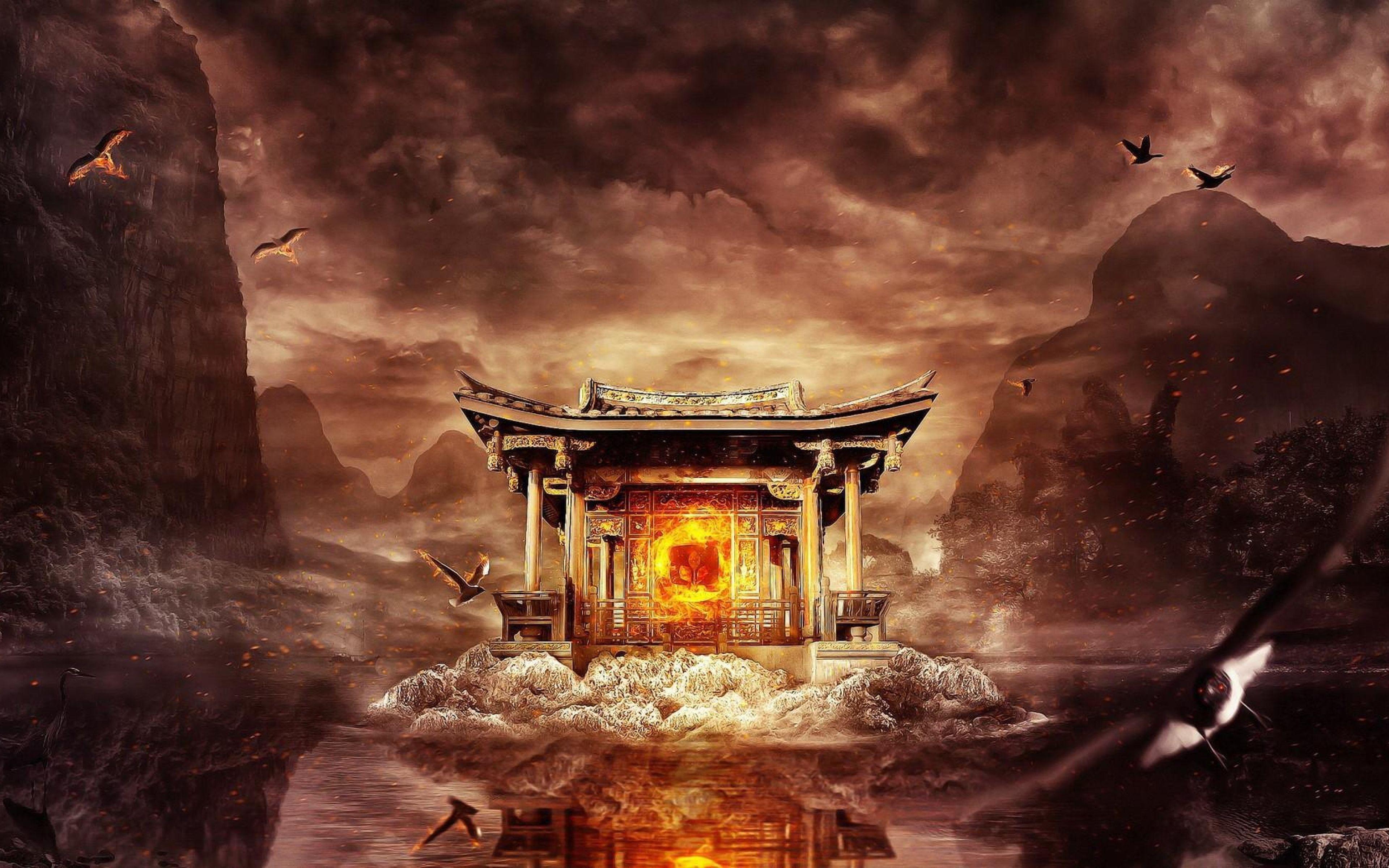 3840x2400 Temple Wallpaper