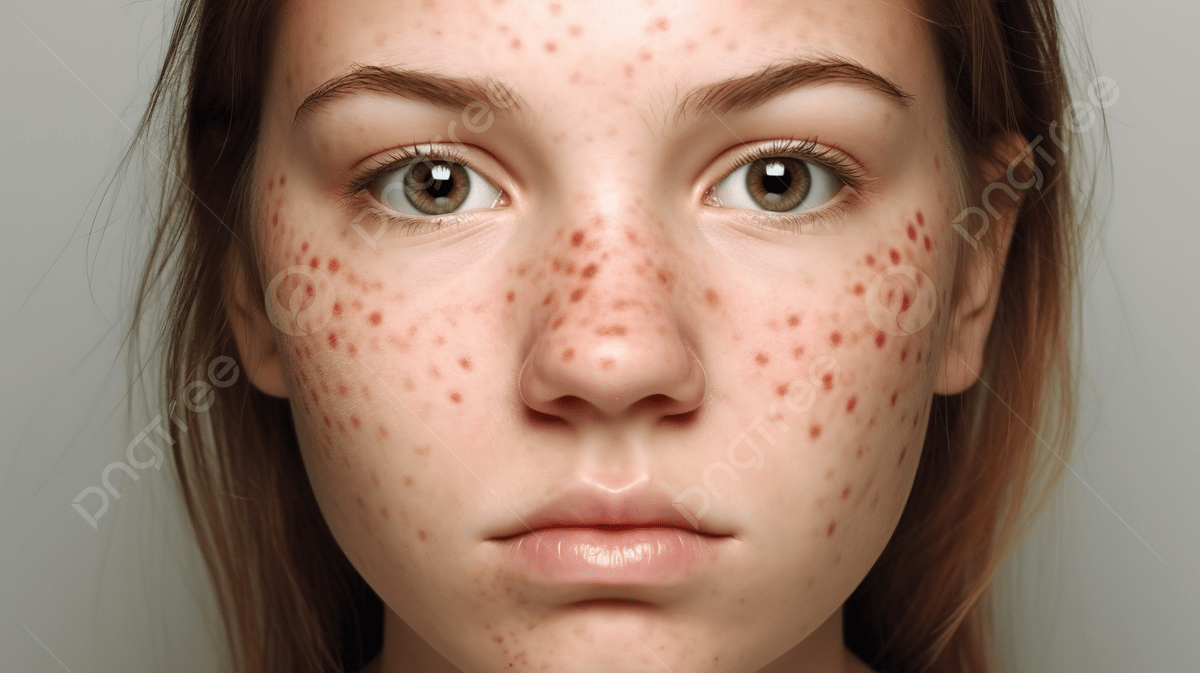 1200x673 An Image Of A Girl With Spots On Her Face Background, Picture Of Pimples Background Image And Wallpaper for Free Download