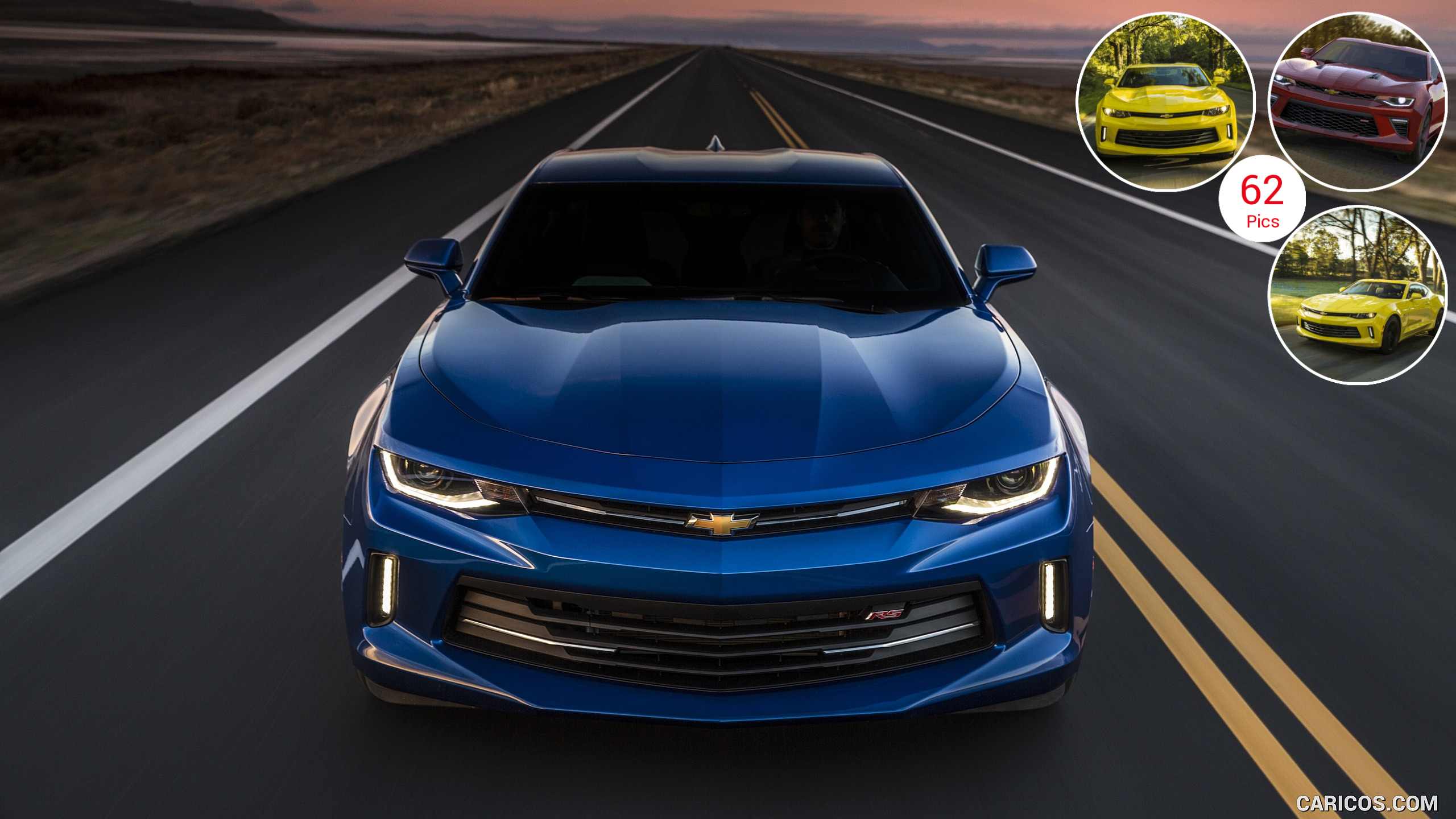 2560x1440 Chevrolet Camaro RS (Blue). HD Wallpaper