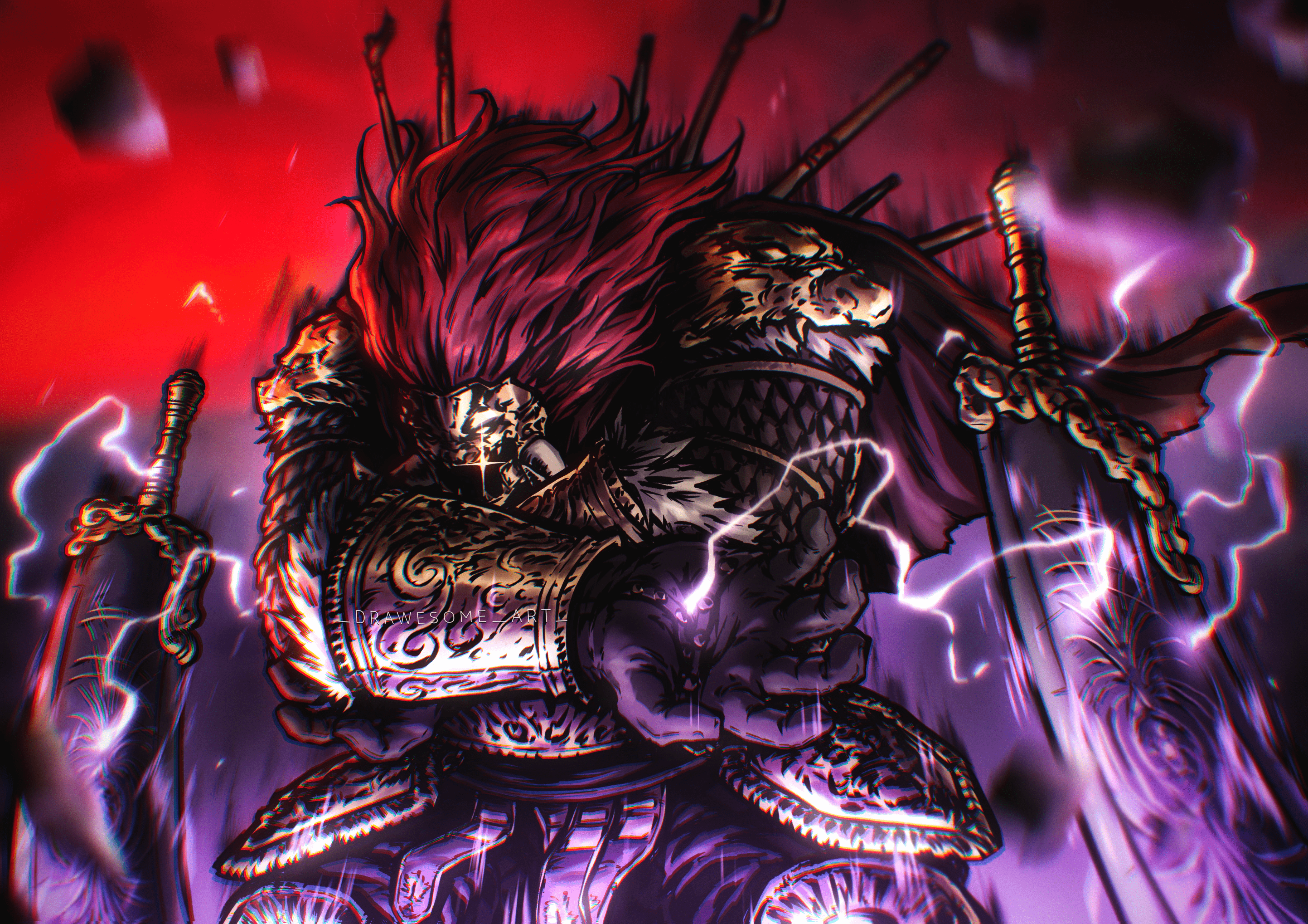 4962x3507 My fanart of Radahn!