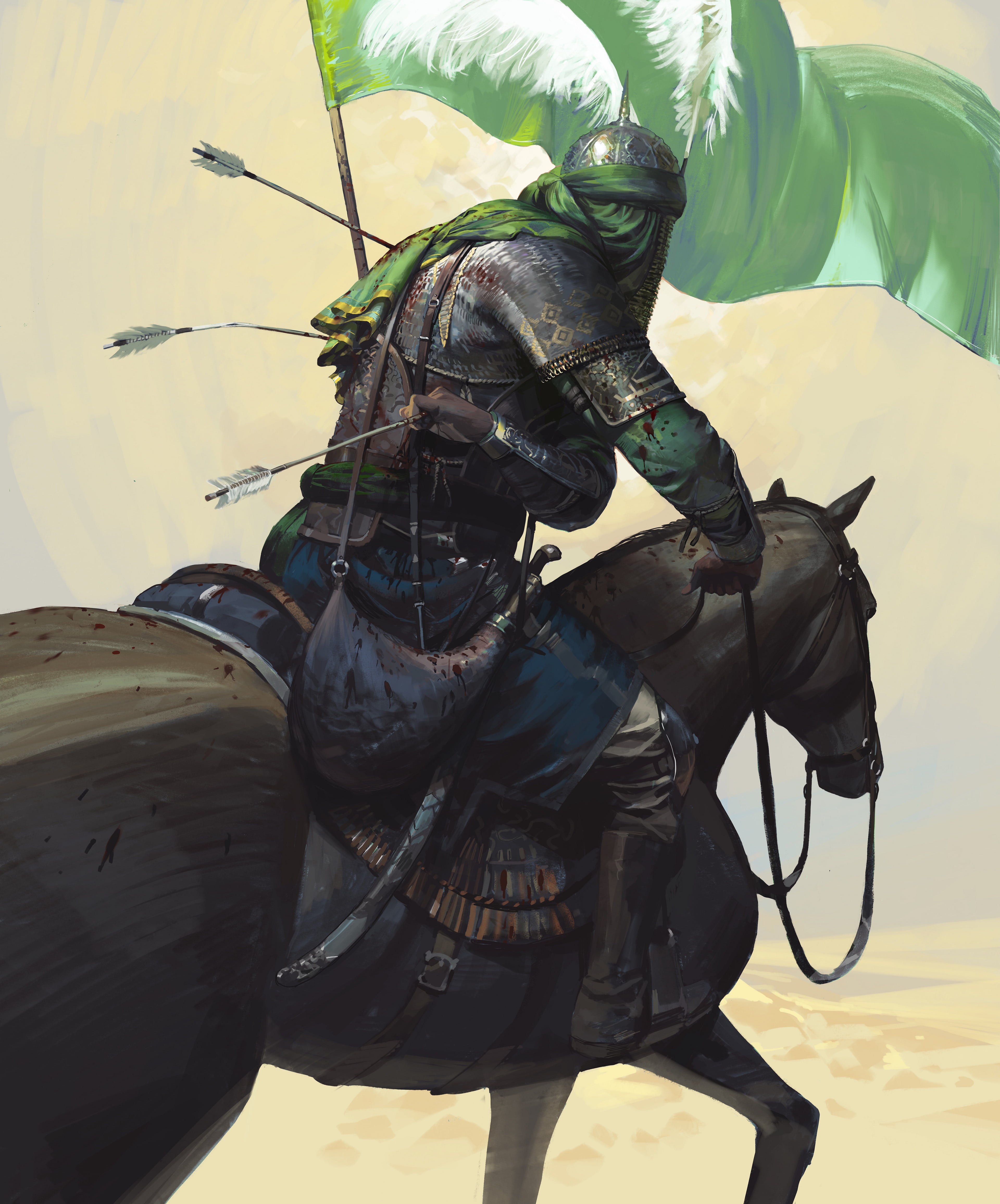 3840x4623 Muslim warrior Wallpaper Download
