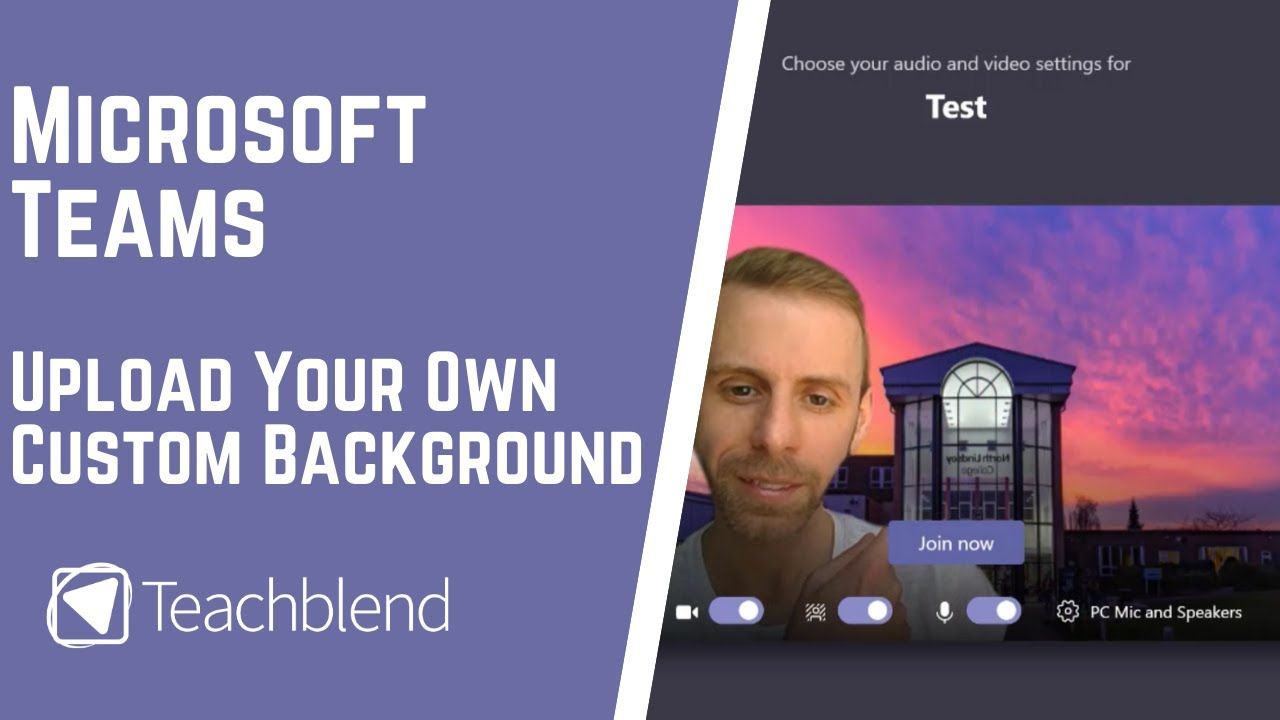 1280x720 Microsoft Teams / Add Your Own image as a Custom Background, for Video Calls & Meetings