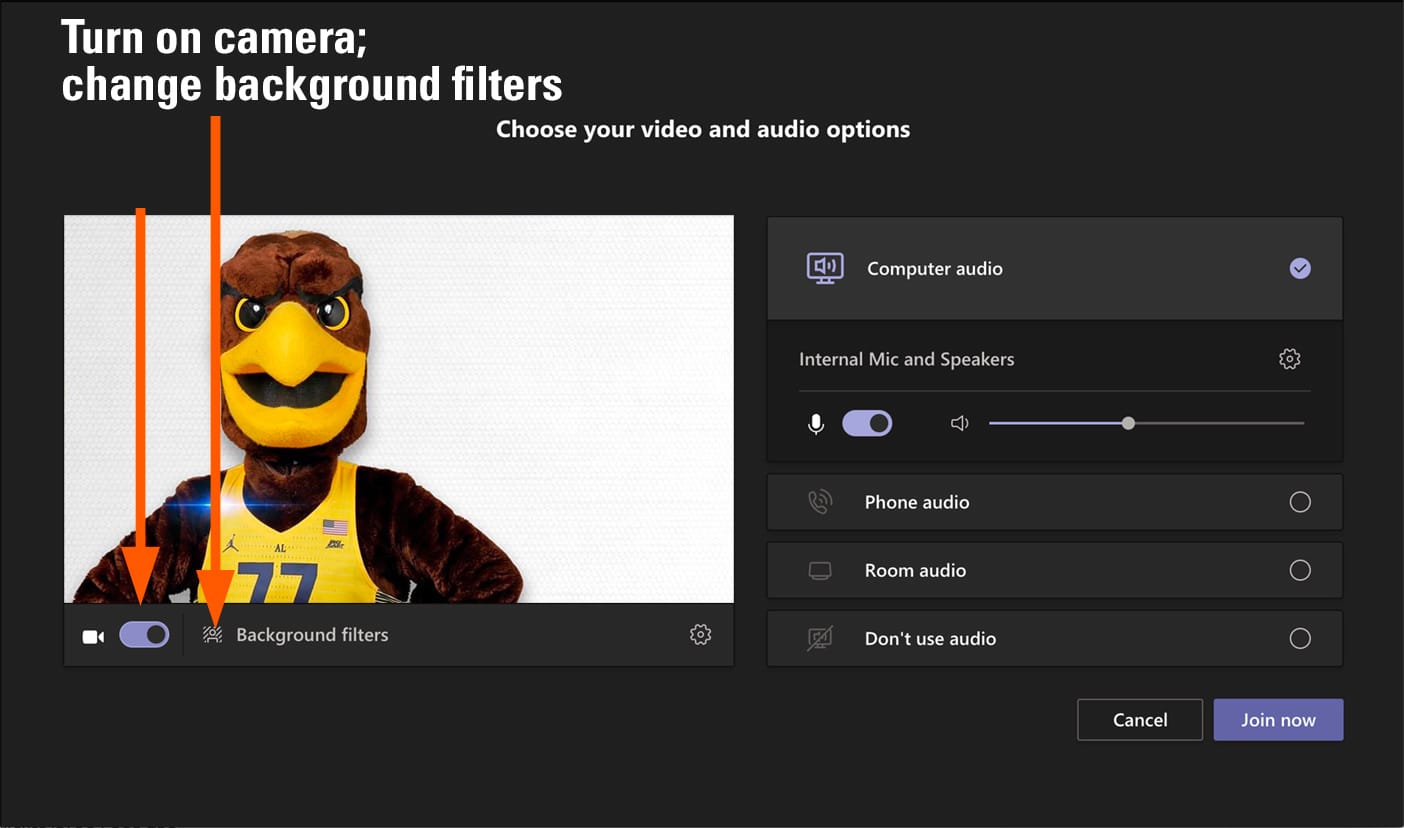 1404x828 Set Background Filters in Teams // Microsoft Teams // Marquette University