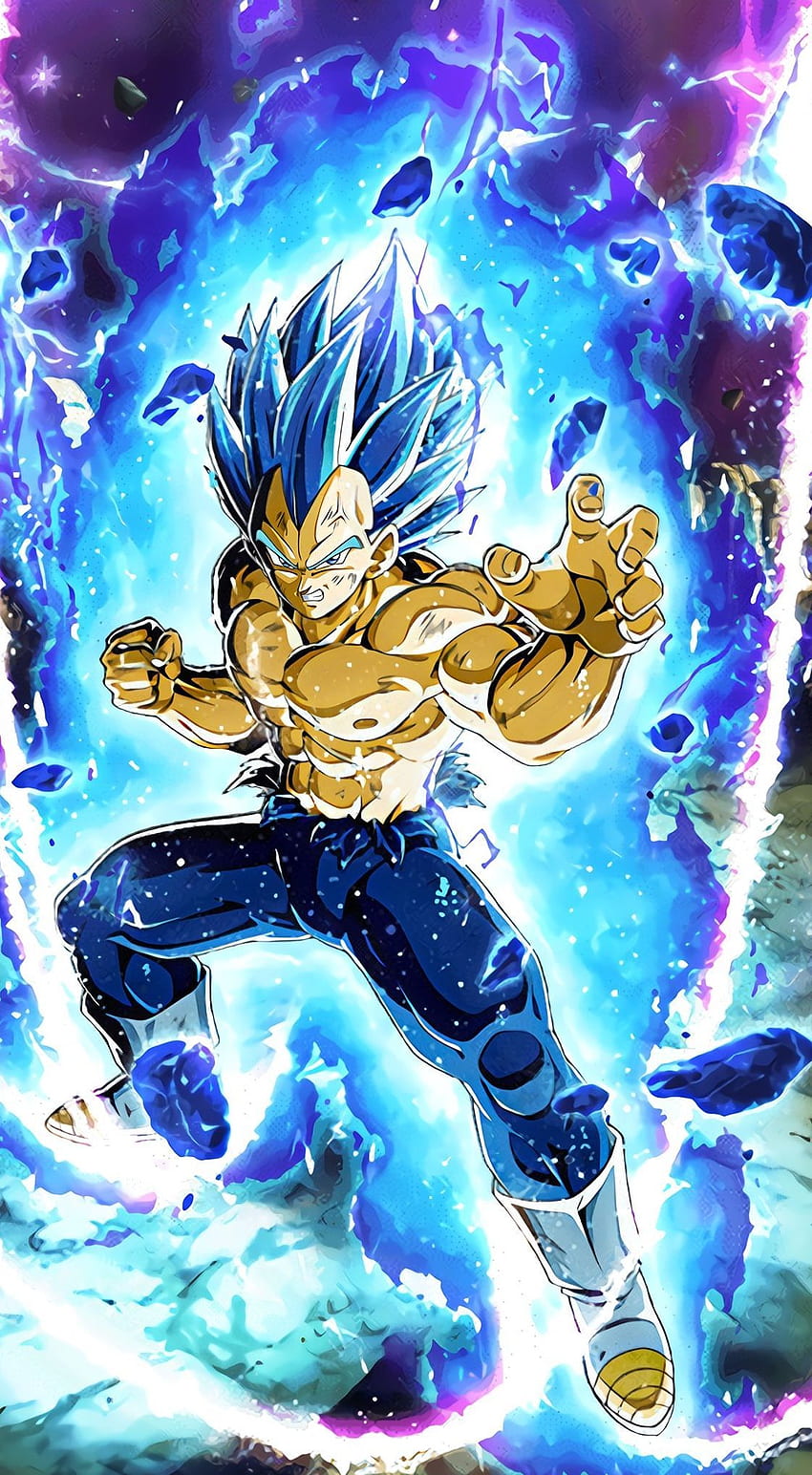 850x1544 Vegeta blue HD wallpaper