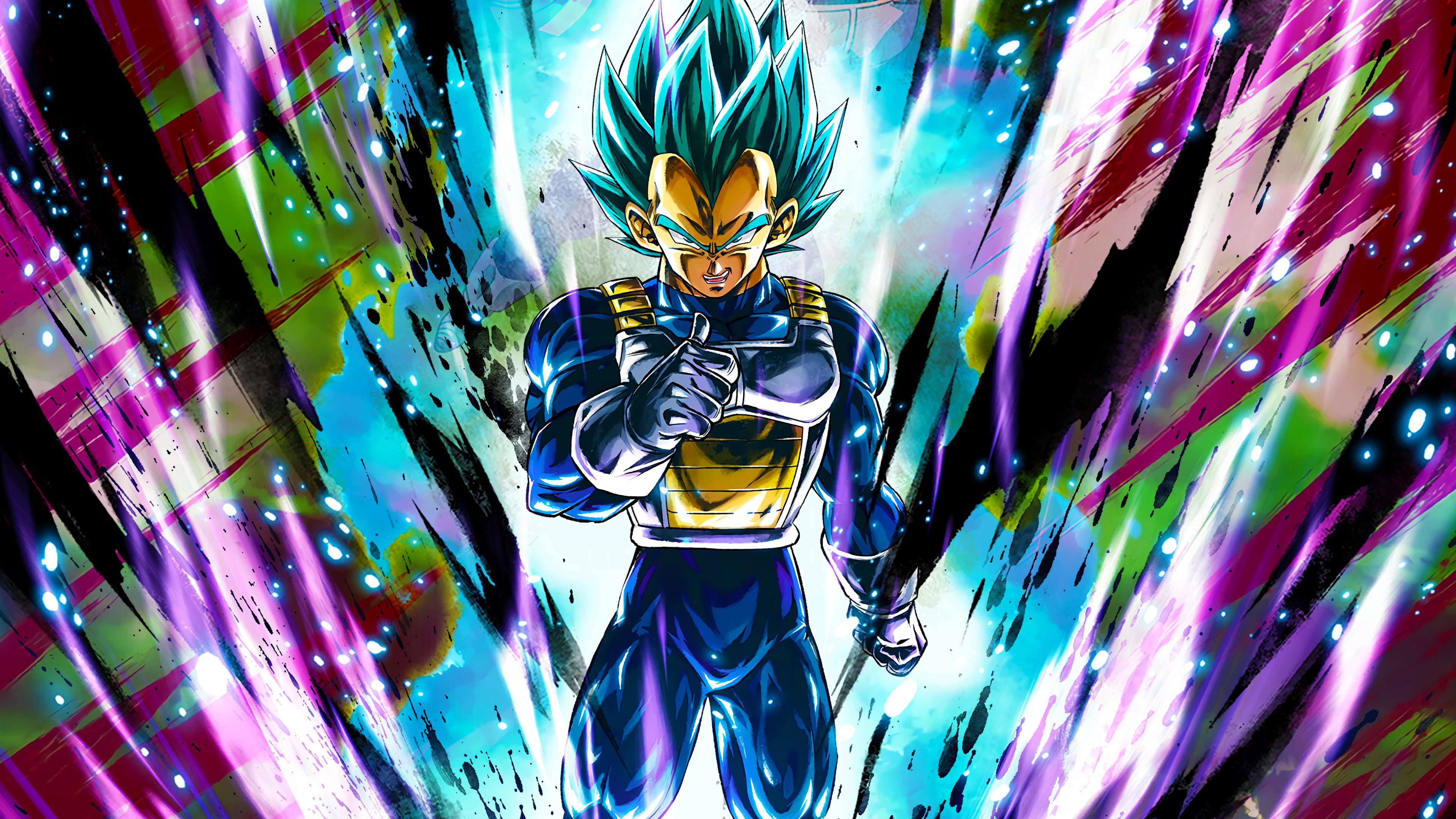 3840x2160 Hydros Super Saiyan Blue Vegeta Character Art + 4K PC Wallpaper + 4k Phone Wallpaper! #DBLegends #DragonBallLegends