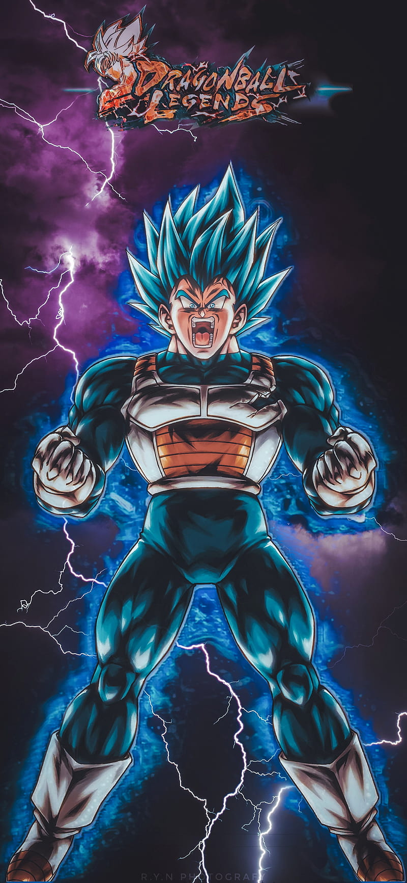 800x1733 Vegeta SSJ Blue, Anime, Super Saiyan Blue Evolution, Dragon Ball Super, Dragon Ball Legends, HD phone wallpaper